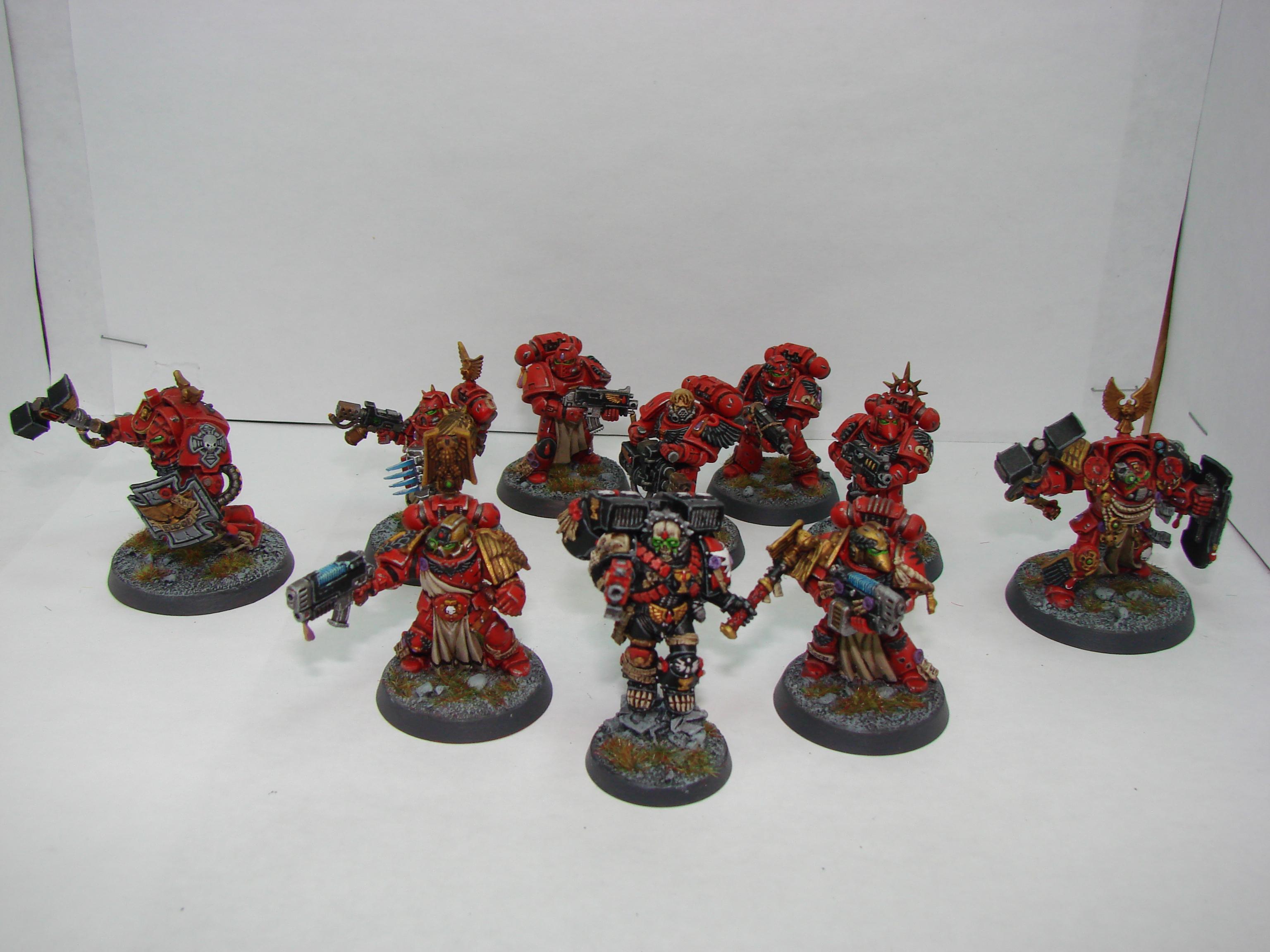 tac squad, 2 stern vets, 2 assault termies, lemartes