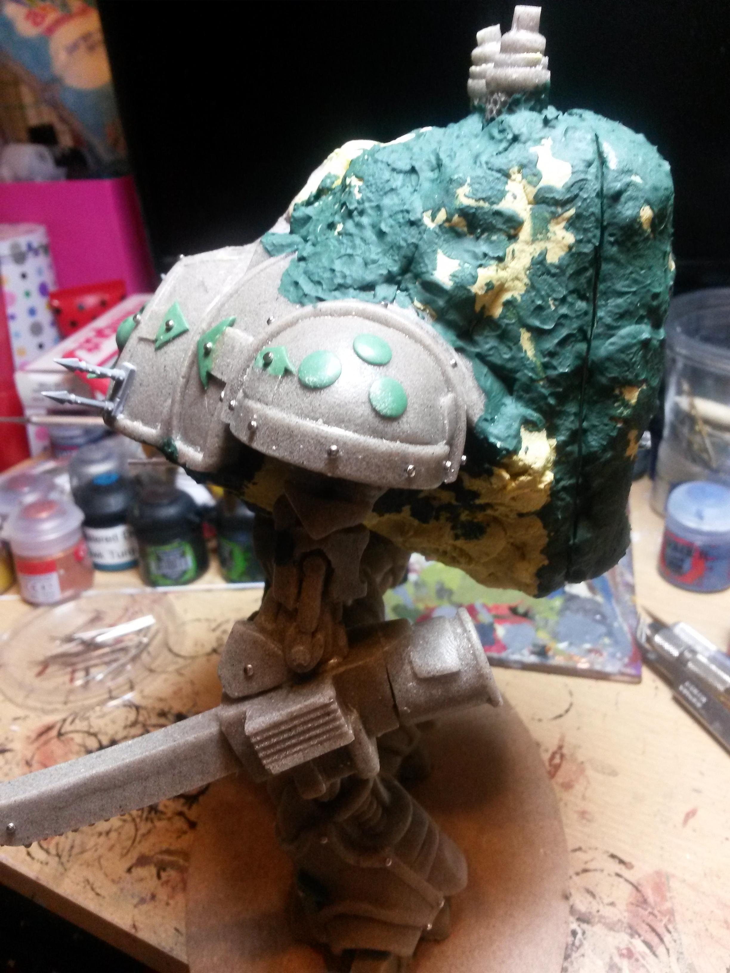 Alternative Knight, Chaos Knight, Conversion, Crowfoot2007, Heresy, Imperial Knight, Mk2 Battle Automaton, Nurgle, Warhammer 40,000, Warzone