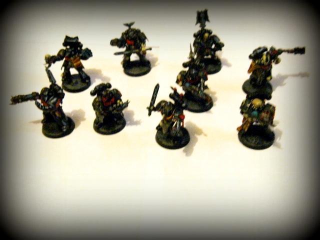 Aspiring Champion, Chaos Space Marines, Dark Angels, Fallen, Plasma Guns