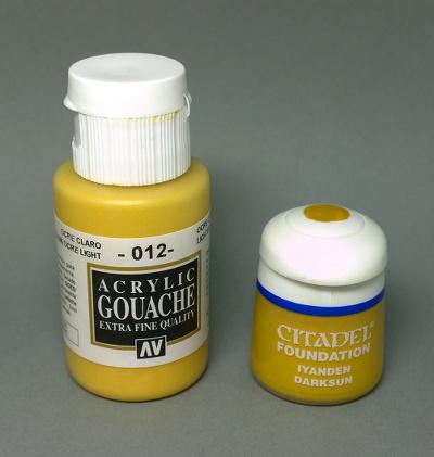 Vallejo acrylic gouache ochre