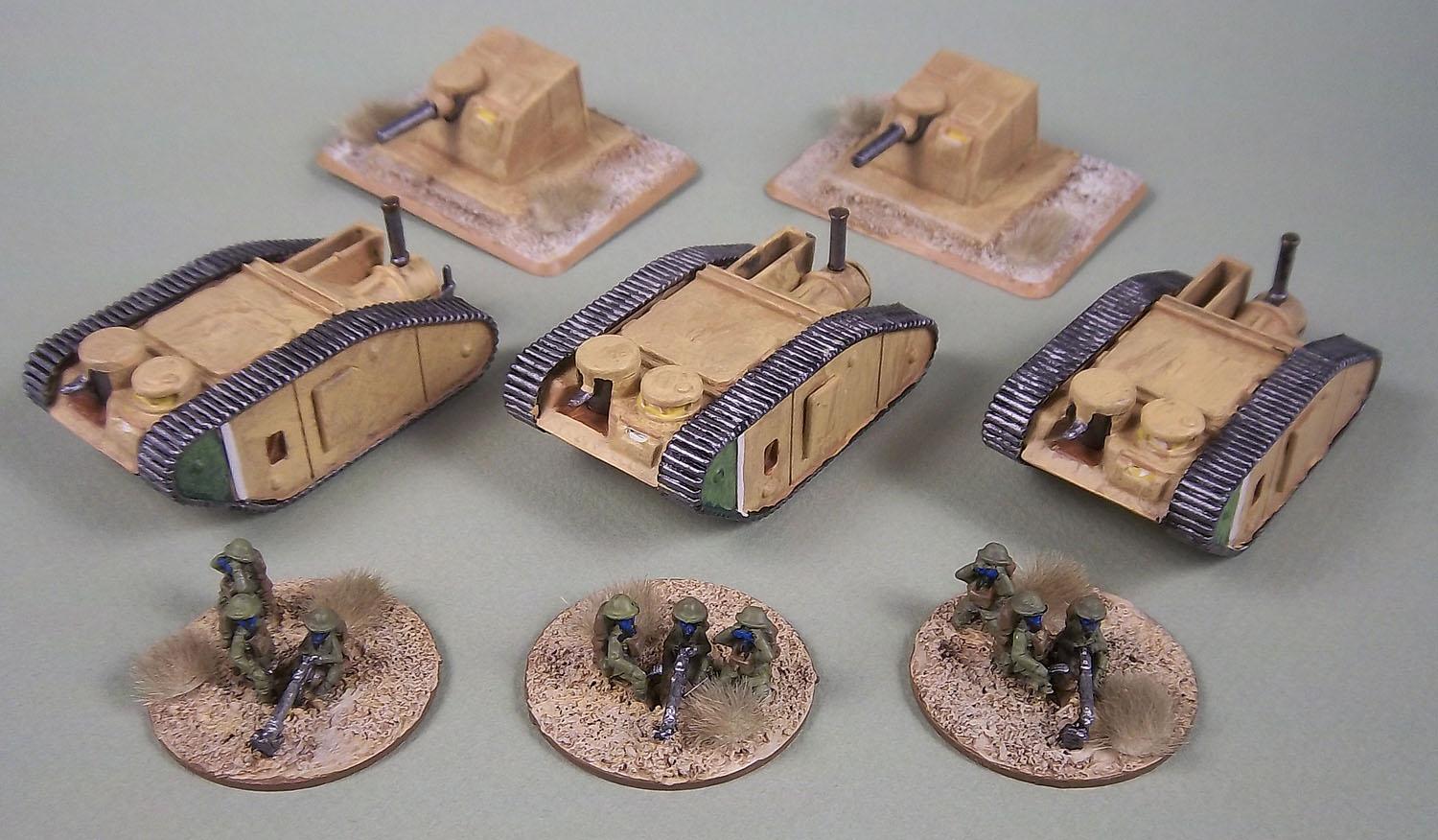 Turrets,Gun Tractors,and Machine Guns