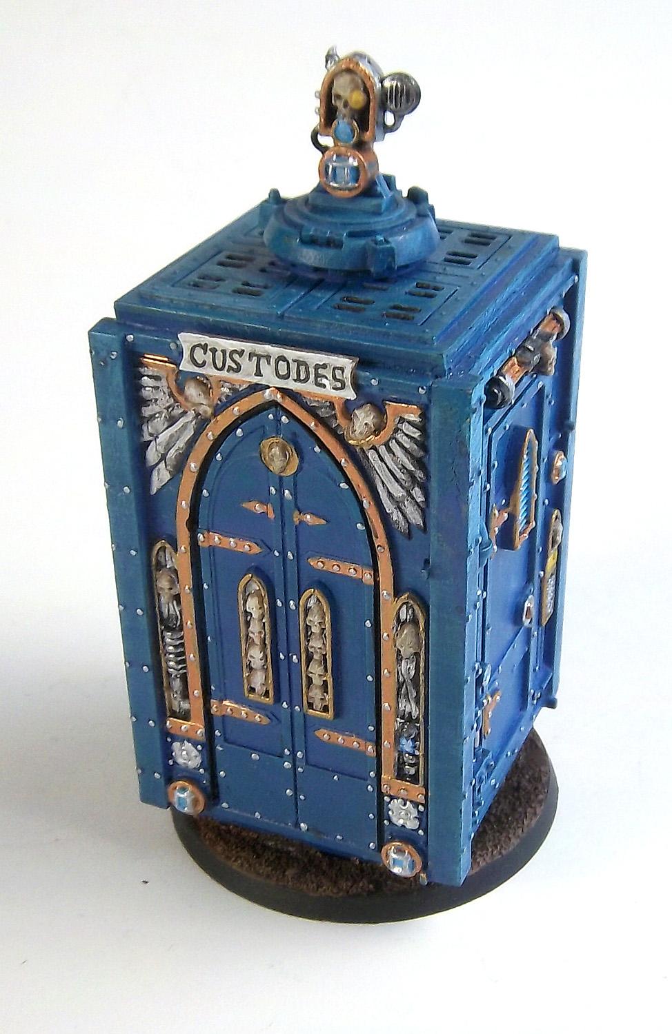 Adeptus Arbites, Blue Box, Crazy Man, Custodes, Doctor, Dr Who, Police Box, Tardis, Who