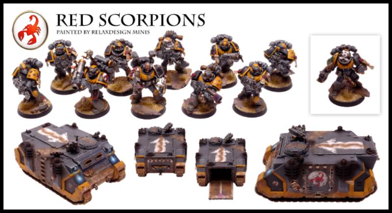 Forge World Games Workshop Red Scorpions Rhino Tactical Squad Warhammer 40000 Warhammer 5807