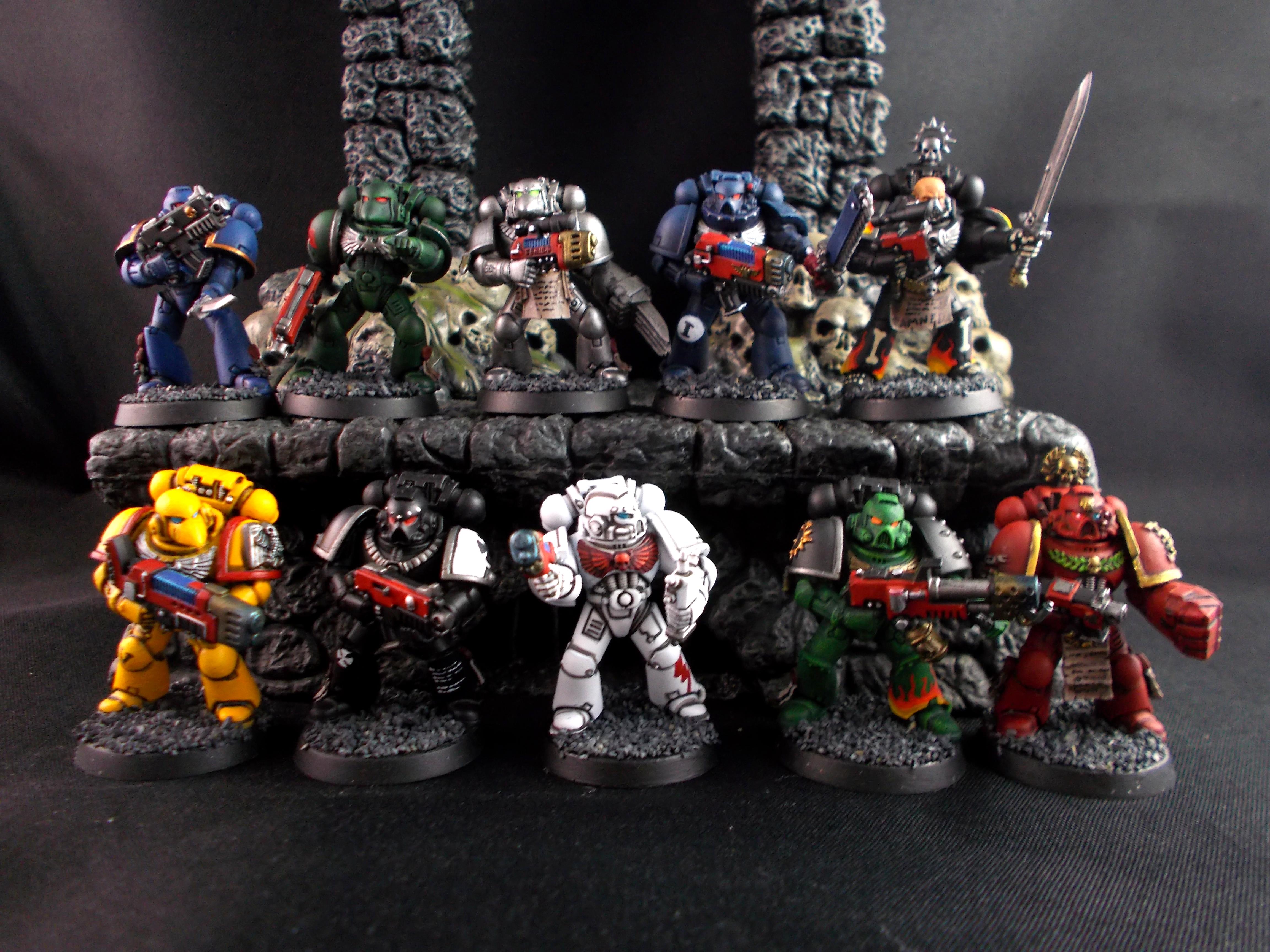 Blood Angels, Imperial Fists, Ravenguard, Salamanders, Tactical Space Marines, Ultramarines, White Scars