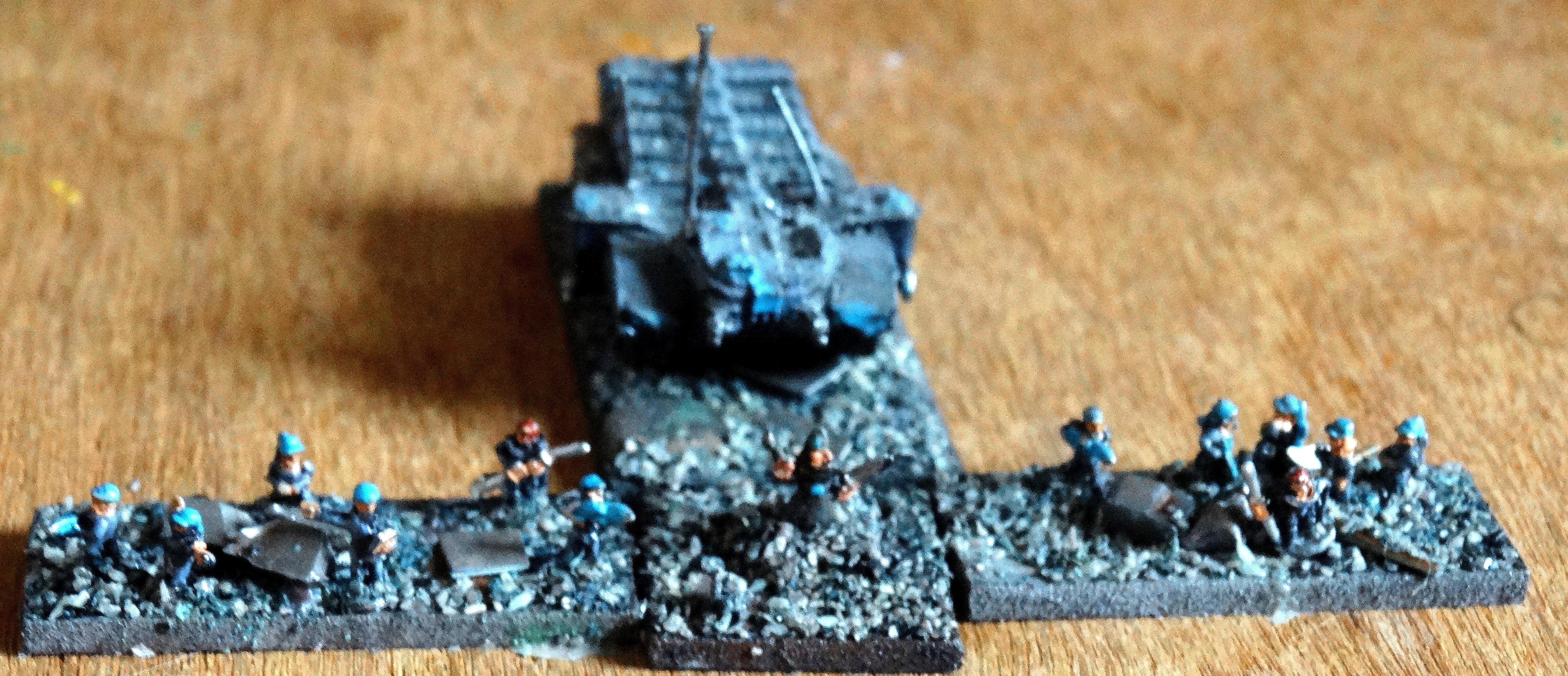 6mm, Epic, Imperium, Command Group 3rd Company 231st Hrin Infantry