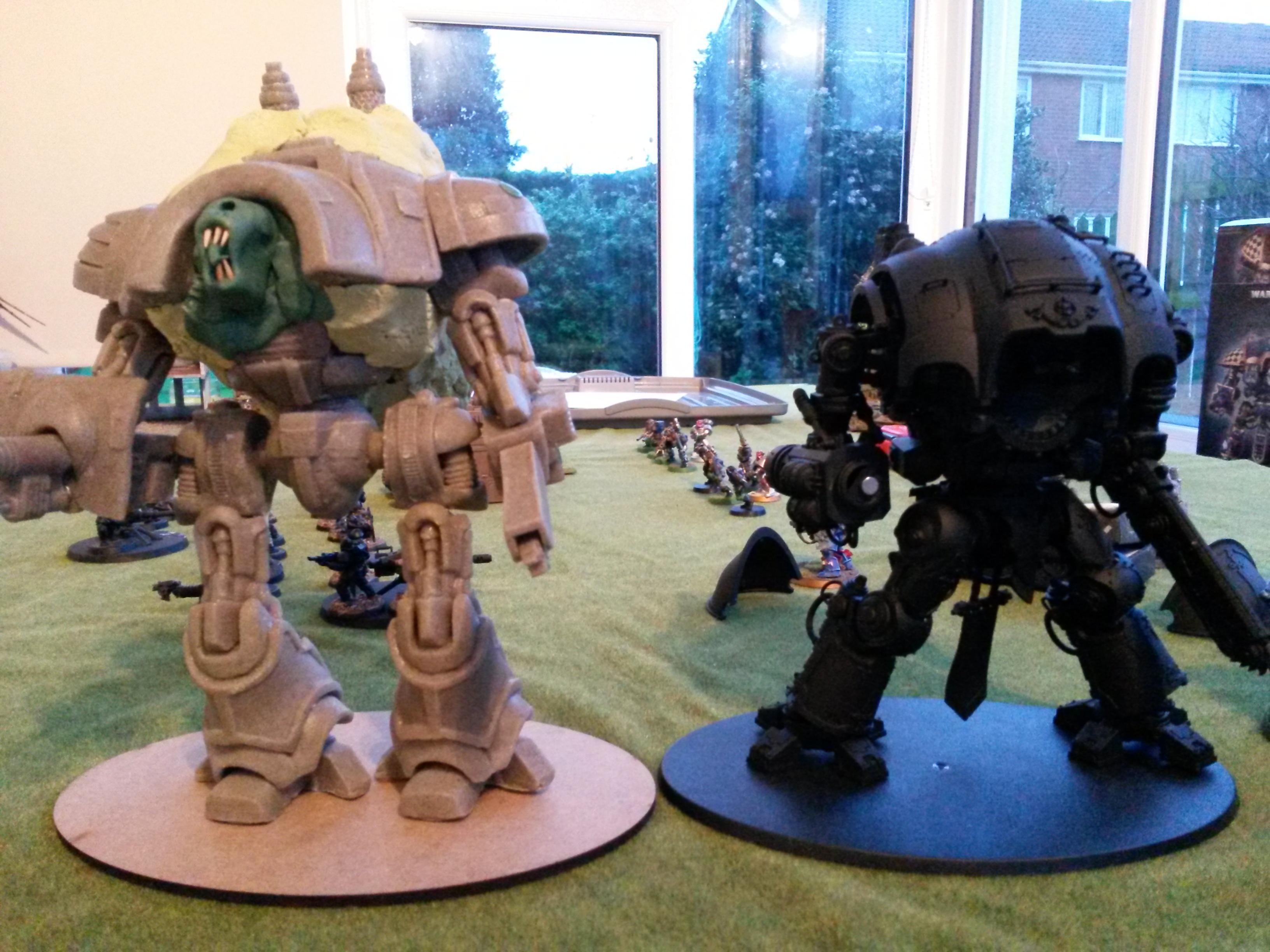 Alternative Knight, Chaos Knight, Conversion, Crowfoot2007, Heresy, Imperial Knight, Mk2 Battle Automaton, Nurgle, Warhammer 40,000, Warzone