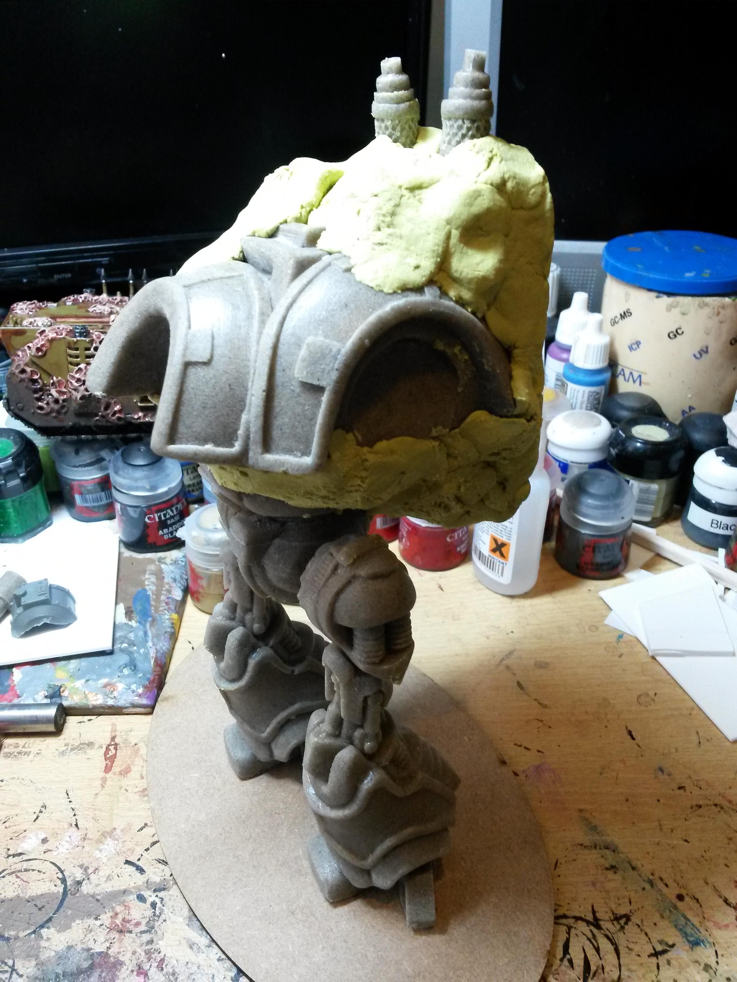 Alternative Knight, Chaos Knight, Conversion, Crowfoot2007, Heresy, Imperial Knight, Mk2 Battle Automaton, Nurgle, Warhammer 40,000, Warzone