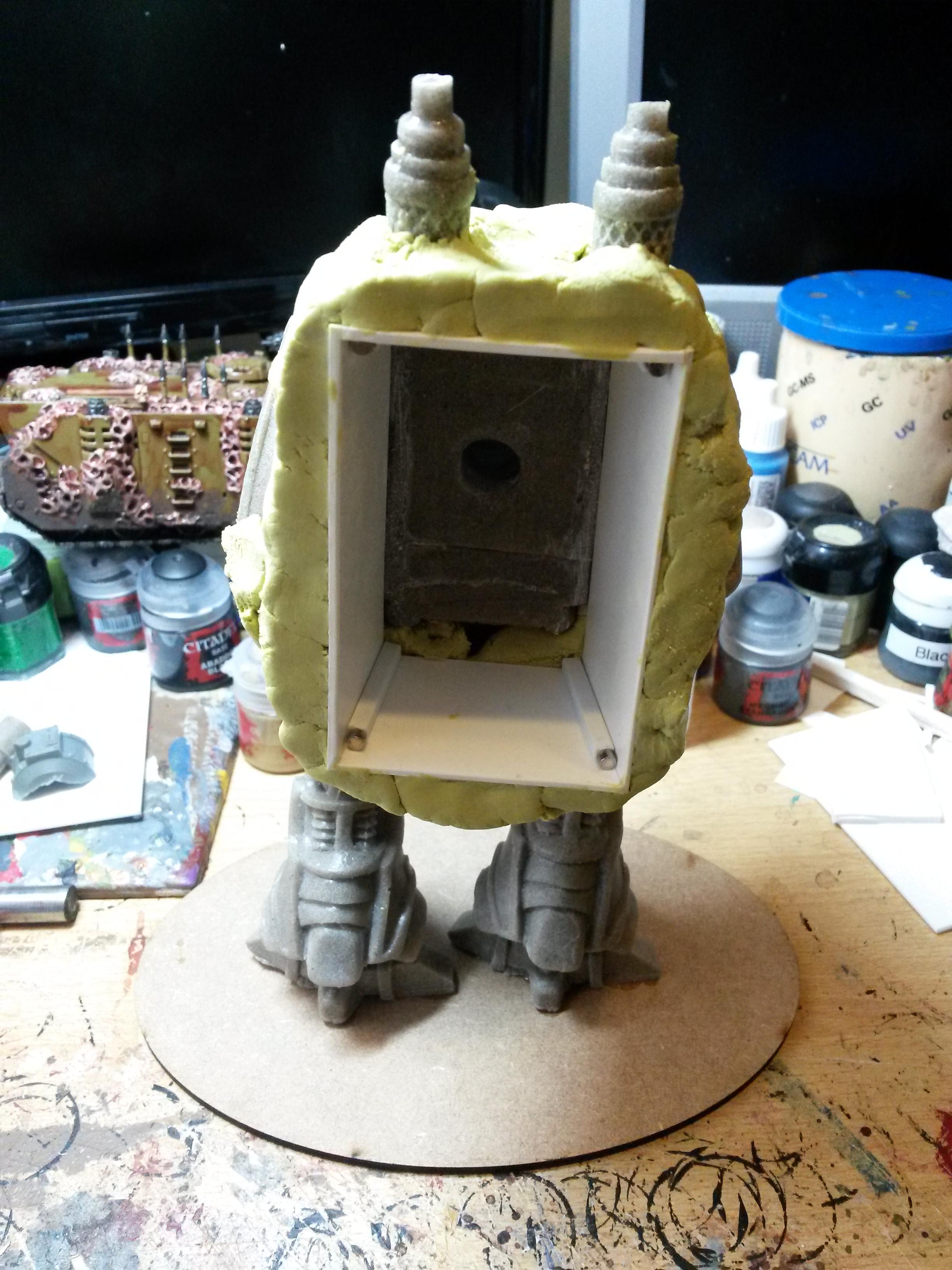 Alternative Knight, Chaos Knight, Conversion, Crowfoot2007, Heresy, Imperial Knight, Mk2 Battle Automaton, Nurgle, Warhammer 40,000, Warzone