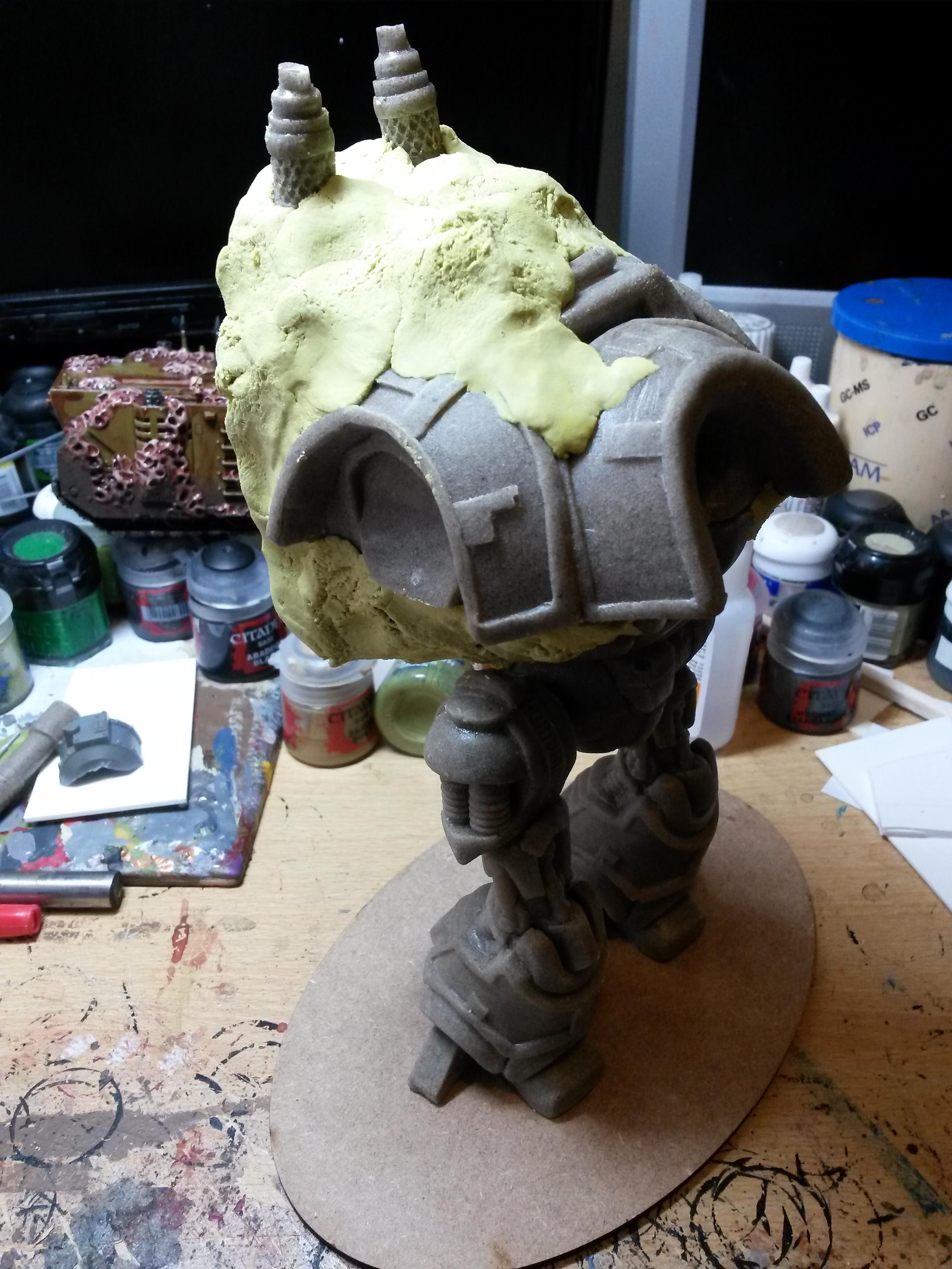Alternative Knight, Chaos Knight, Conversion, Crowfoot2007, Heresy, Imperial Knight, Mk2 Battle Automaton, Nurgle, Warhammer 40,000, Warzone