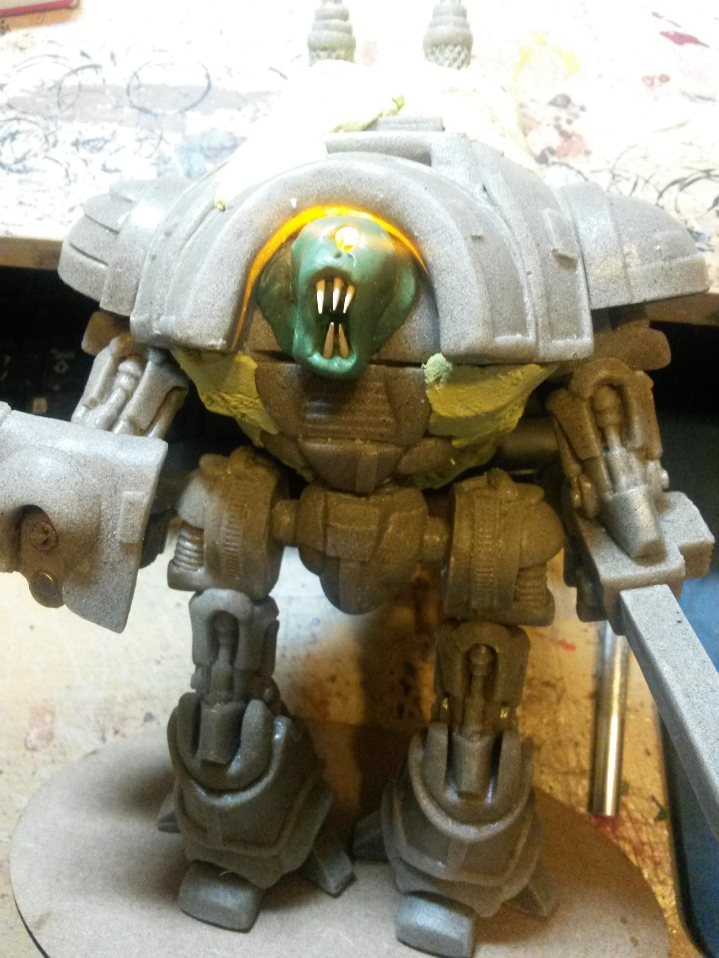 Alternative Knight, Chaos Knight, Conversion, Crowfoot2007, Heresy, Imperial Knight, Mk2 Battle Automaton, Nurgle, Warhammer 40,000, Warzone