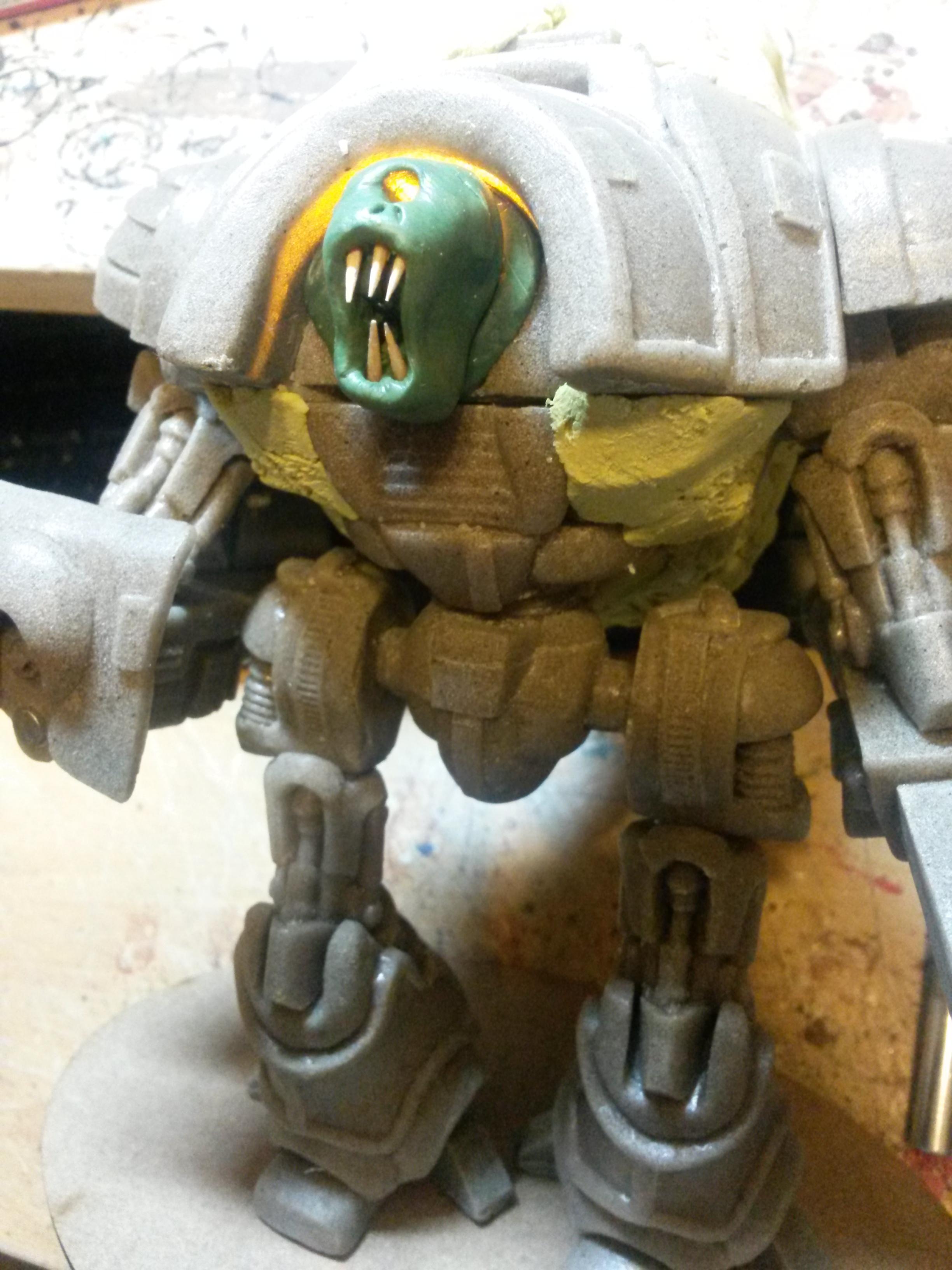 Alternative Knight, Chaos Knight, Conversion, Crowfoot2007, Heresy, Imperial Knight, Mk2 Battle Automaton, Nurgle, Warhammer 40,000, Warzone