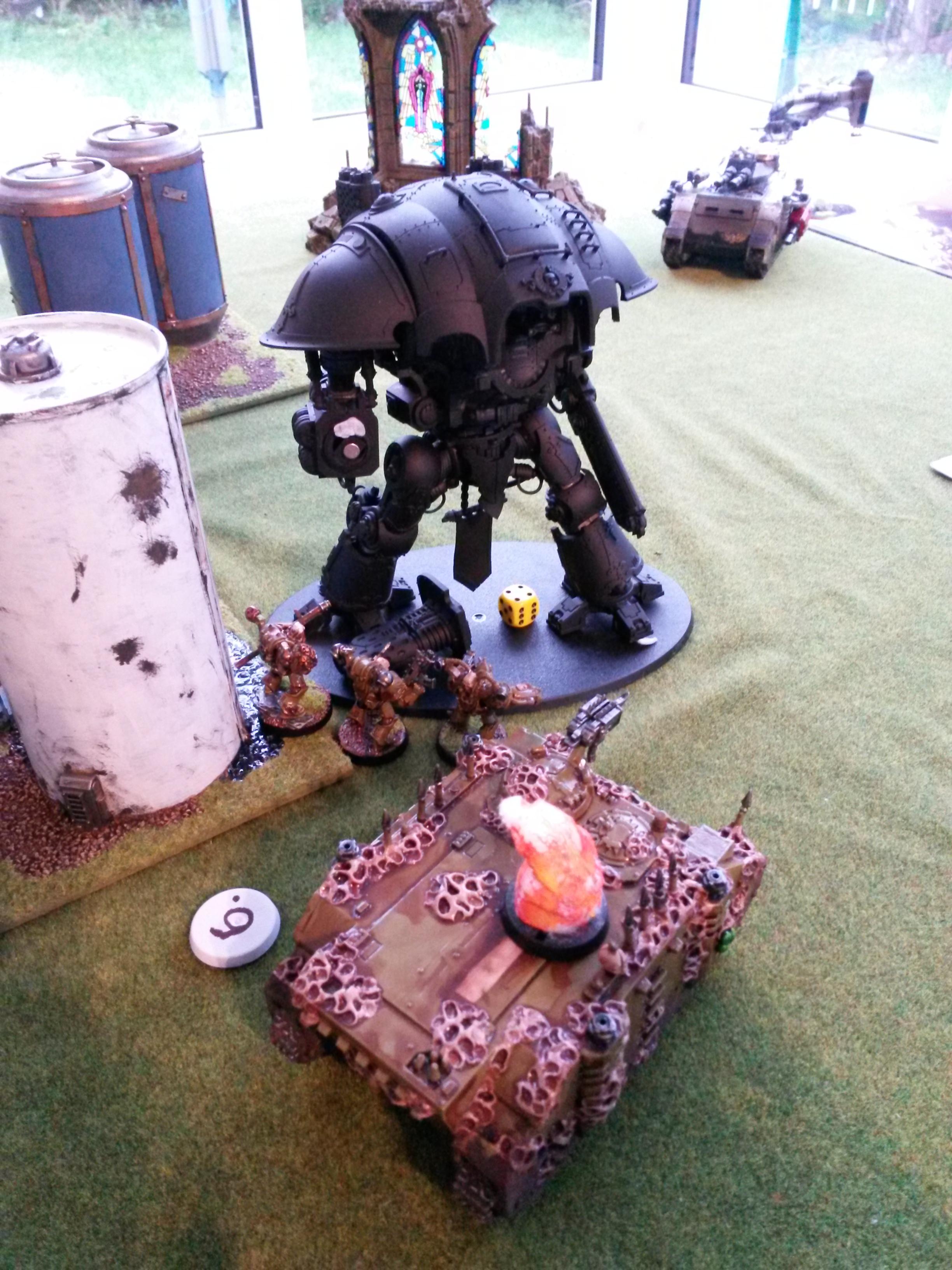 Alternative Knight, Chaos Knight, Conversion, Crowfoot2007, Heresy, Imperial Knight, Mk2 Battle Automaton, Nurgle, Warhammer 40,000, Warzone
