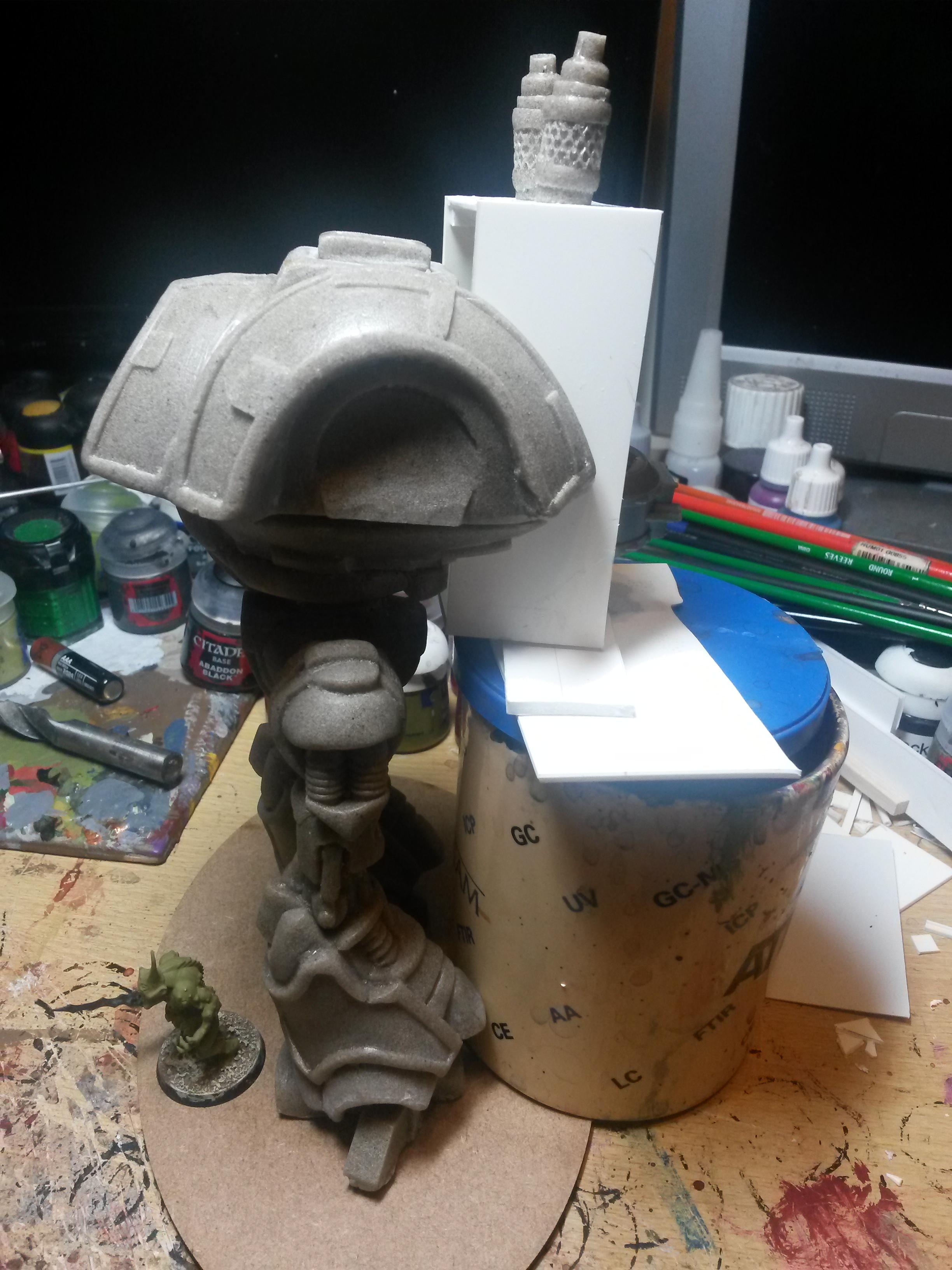 Alternative Knight, Chaos Knight, Conversion, Crowfoot2007, Heresy, Imperial Knight, Mk2 Battle Automaton, Nurgle, Warhammer 40,000, Warzone