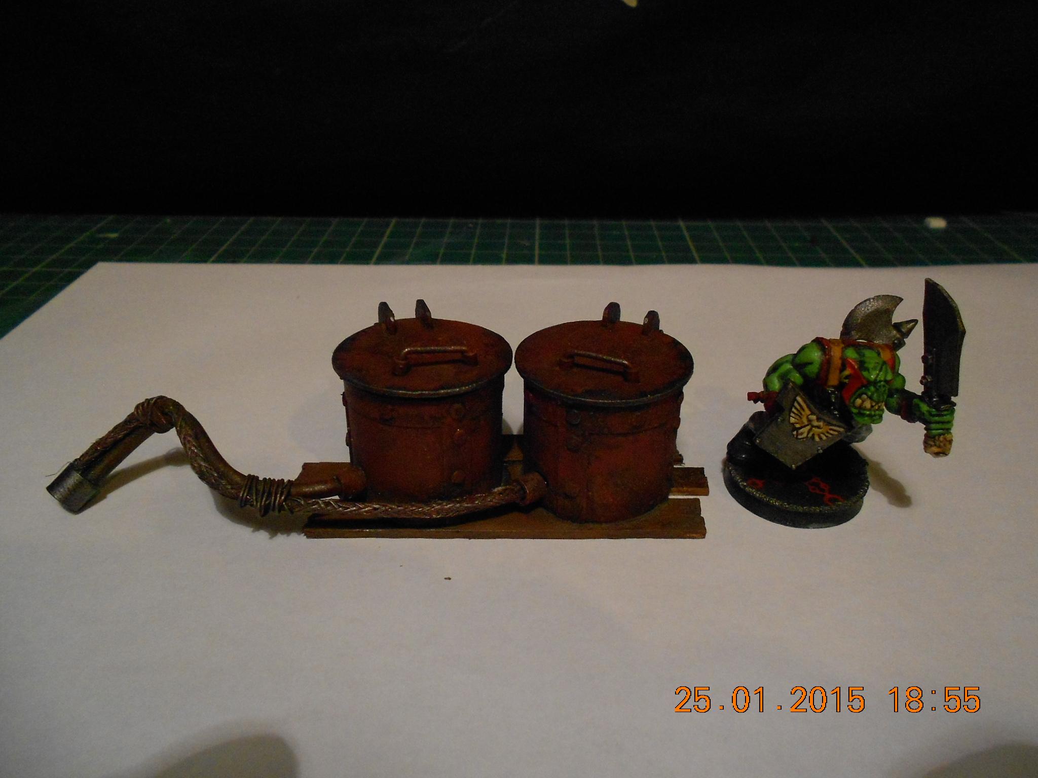 Dreadnought, Flammer, Fuel Tanks, Ork Skorcha, Scratch Build, Warship