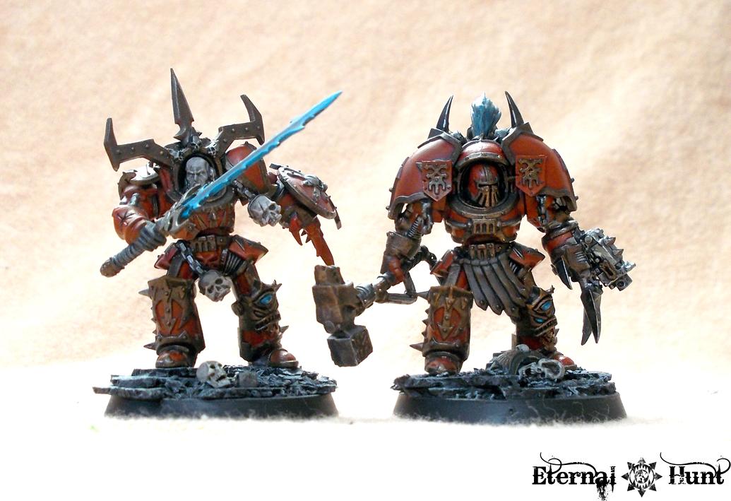 Chaos, Chaos Lord, Chaos Space Marines, Doomwall, Khorne, Khorne's Eternal Hunt, Mk 1, Terminator Armor, Warhammer 40,000, World Eaters