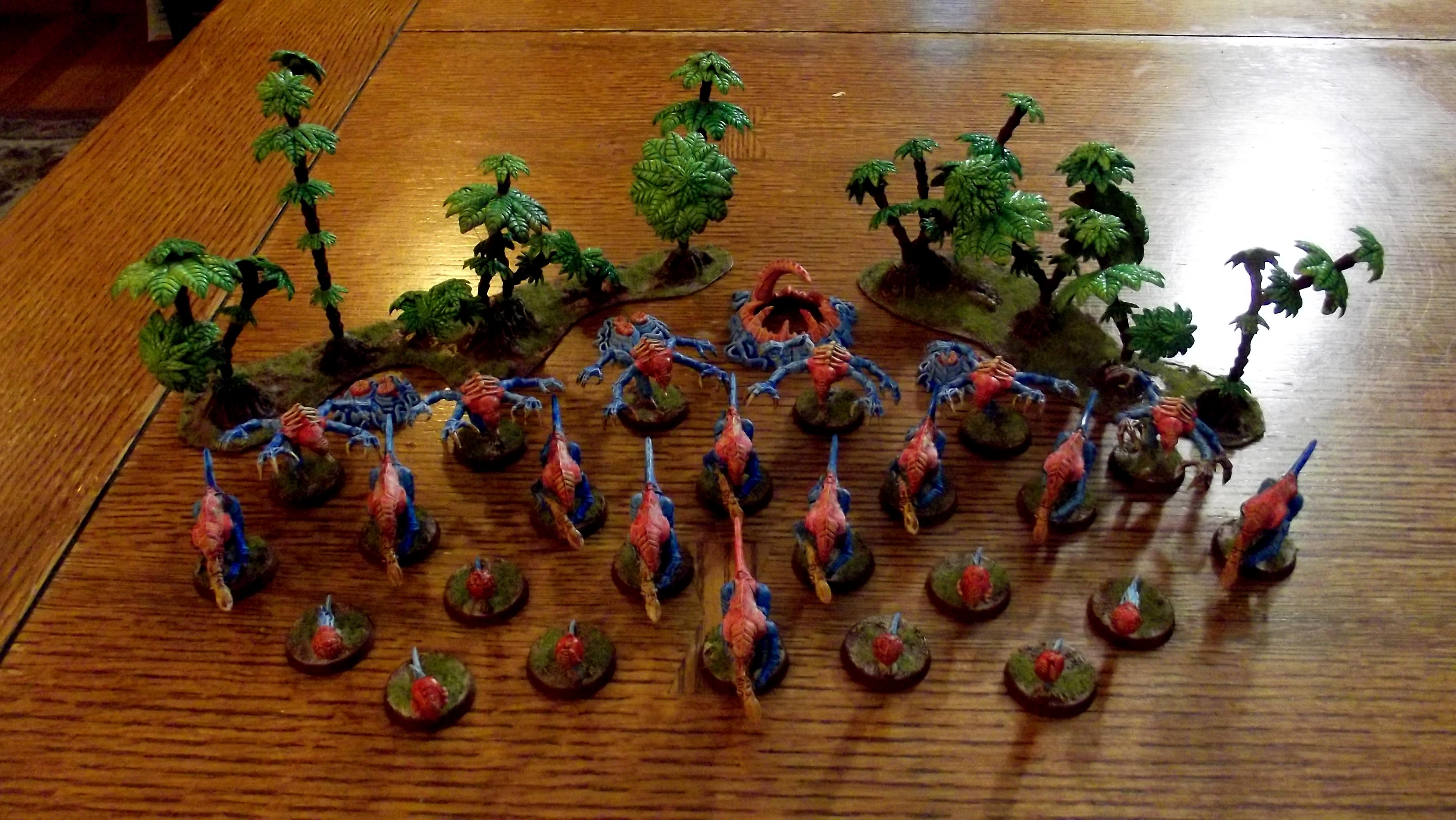 Bugs, Ink Wash, Scenario Gaming, Trees