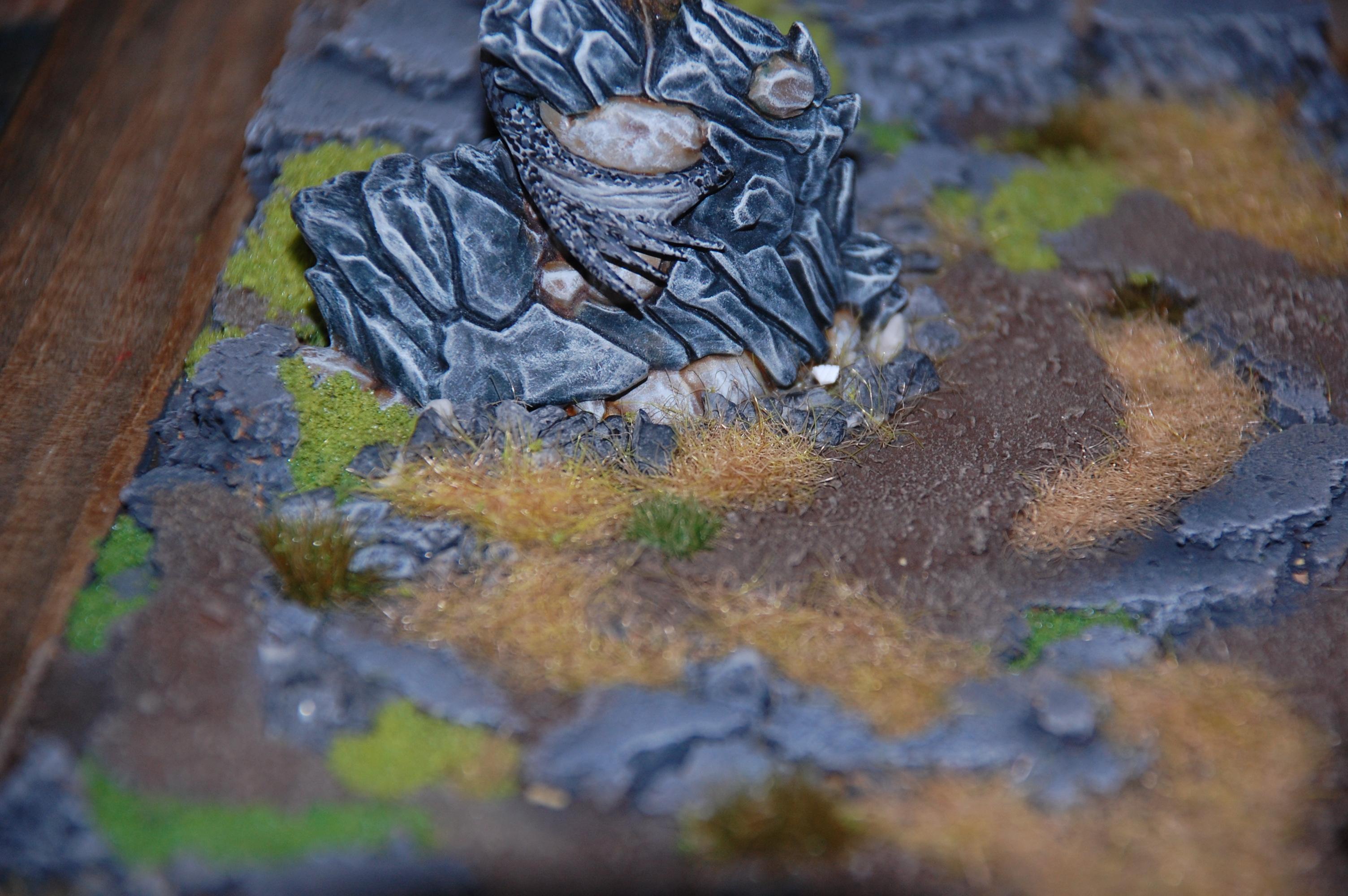 Base blending used some small rocks and flock 