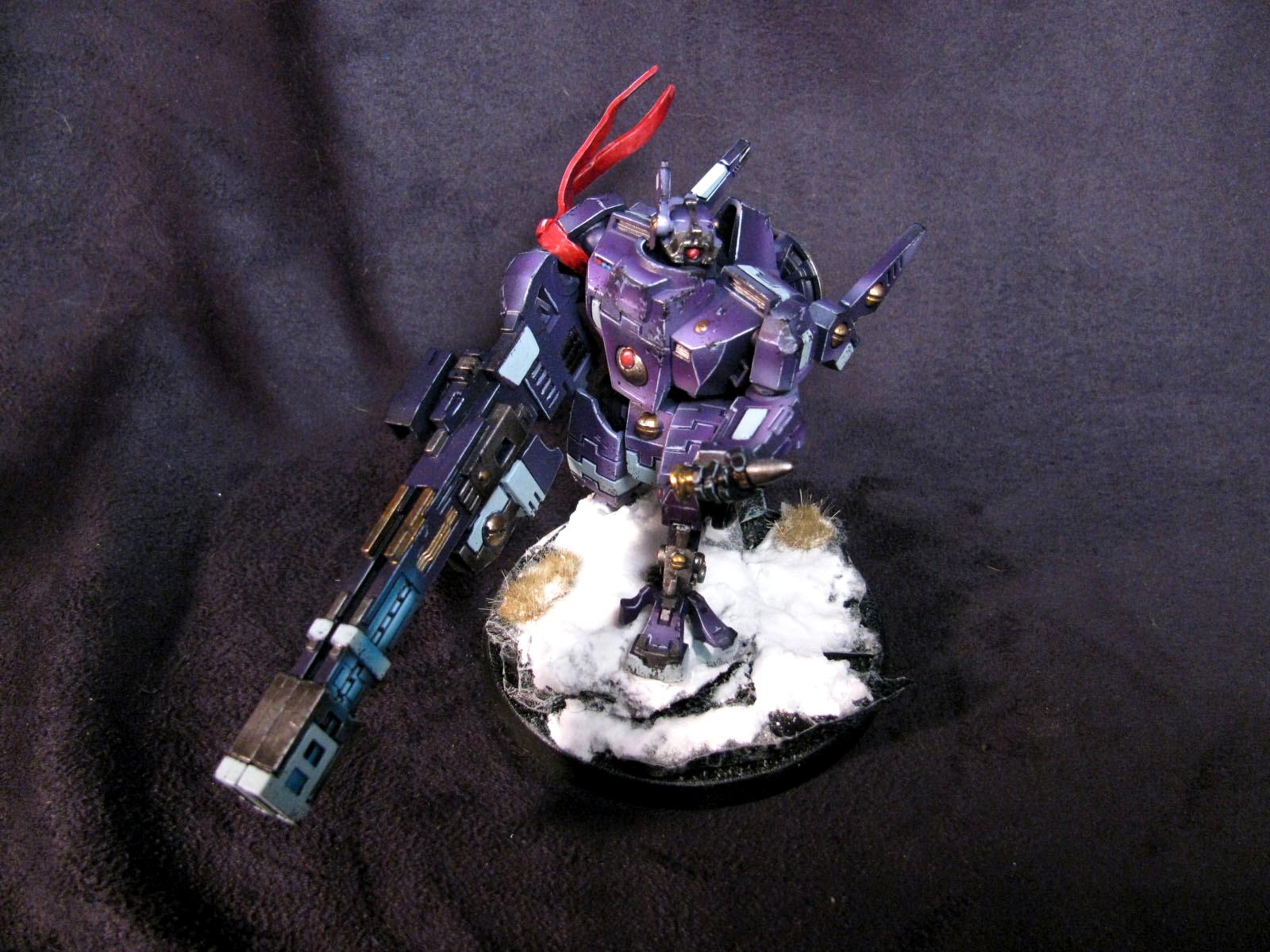 Broadsides, Purple, Snow, Suit, Tau, Tau Broadside Purple Snow