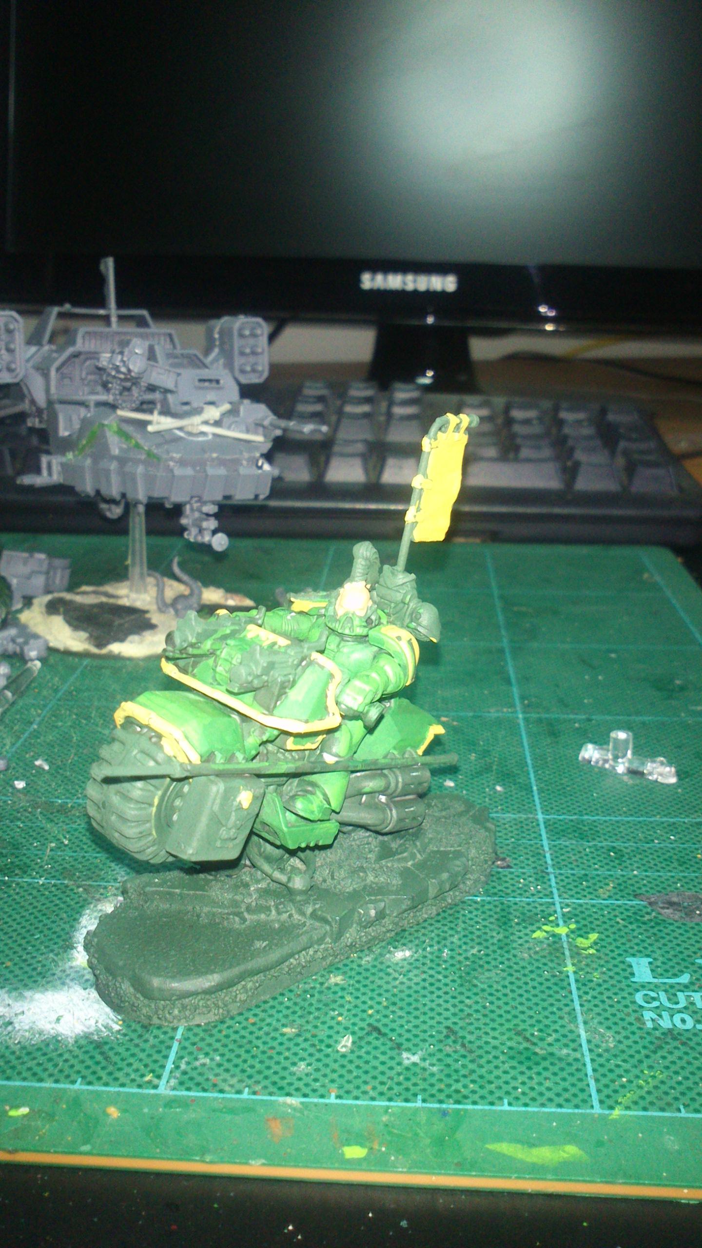 first layers of paint and a bad camera