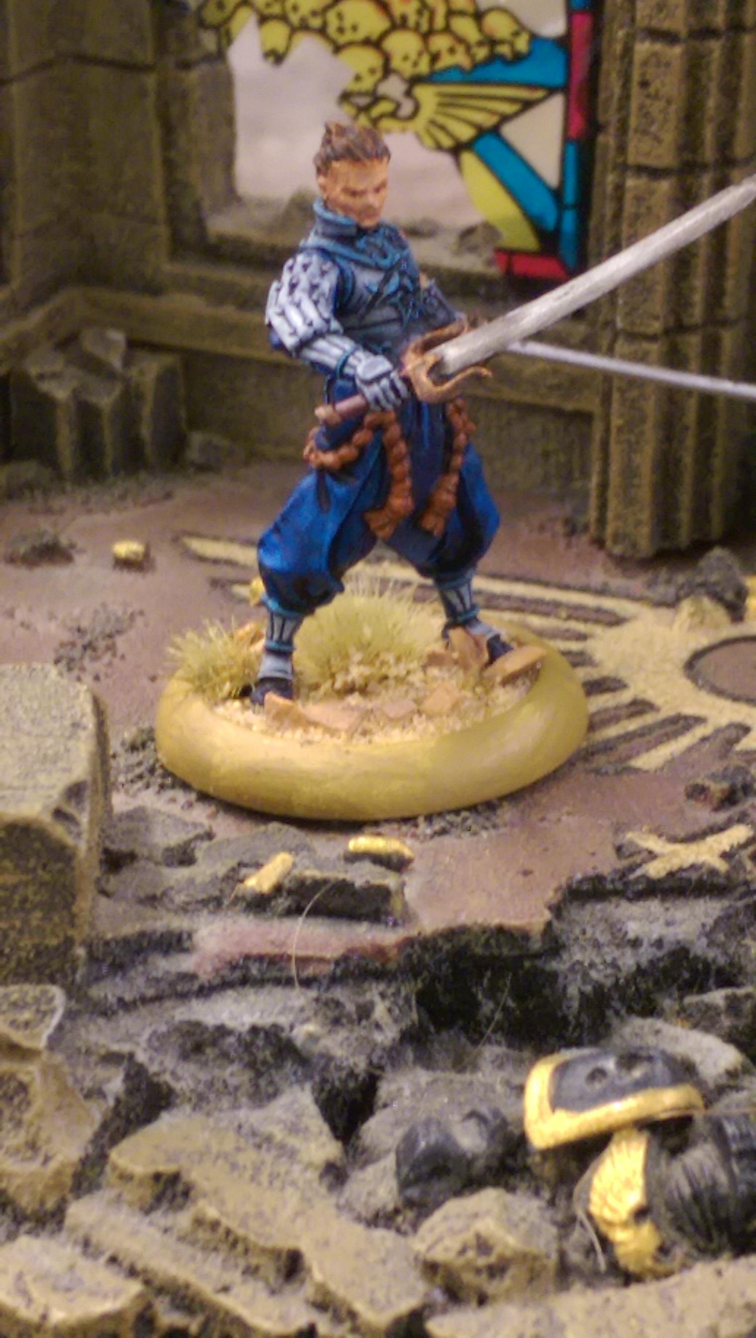 Duellist, Swordsman, blue warrior