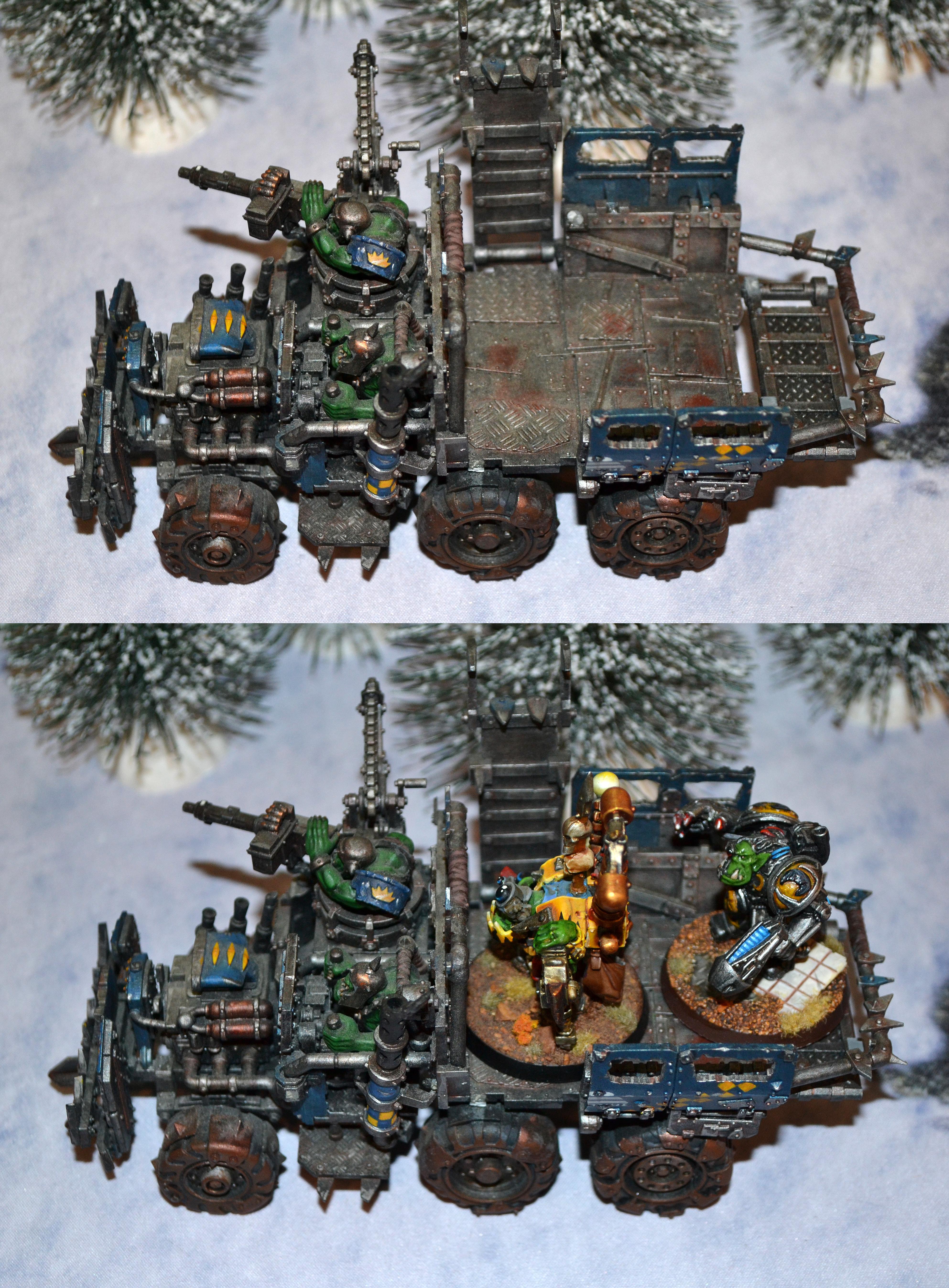 Bad Moons, Orks, Tailgate, Trukk, Warhammer 40,000, Work In Progress