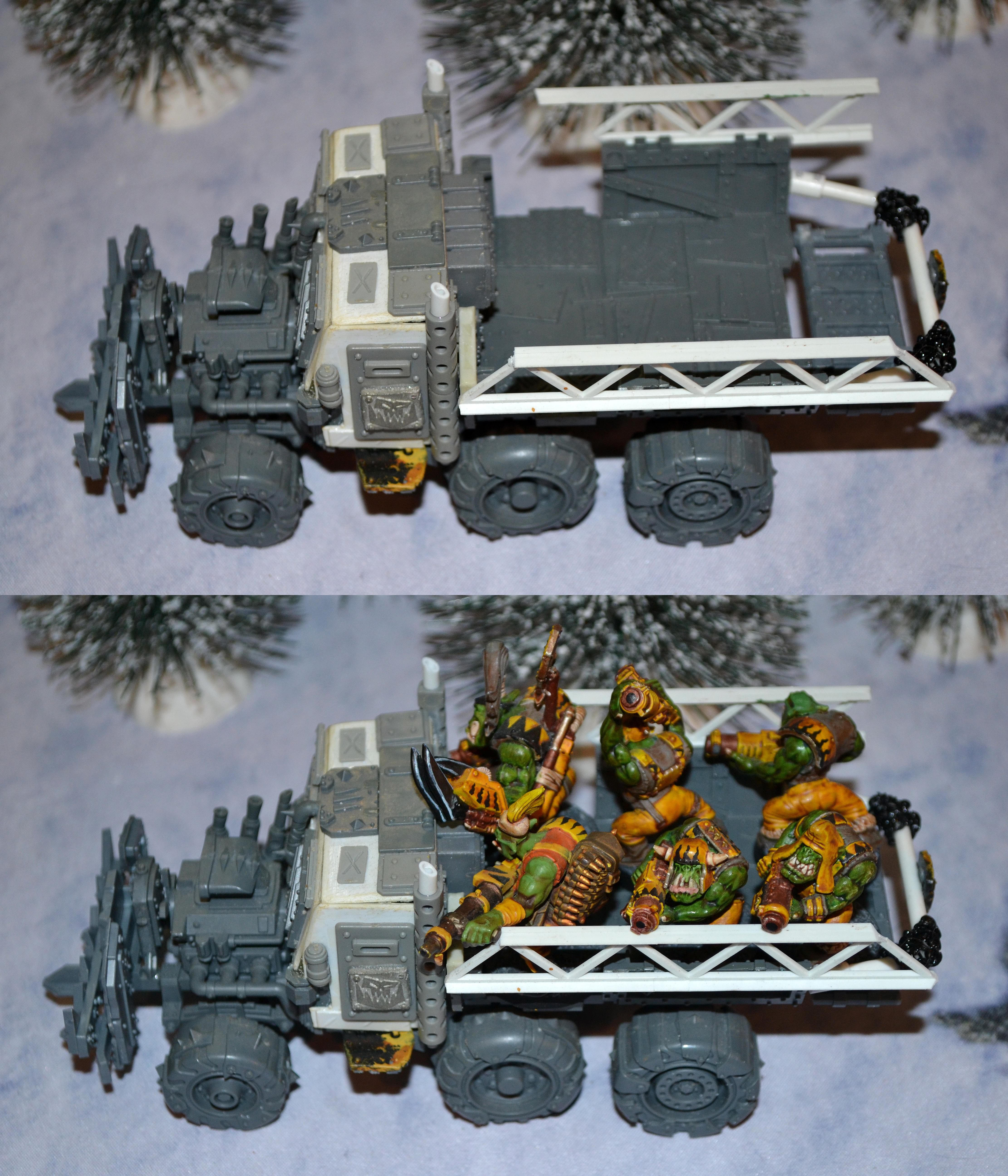 Bad Moons, Orks, Tailgate, Trukk, Warhammer 40,000, Work In Progress