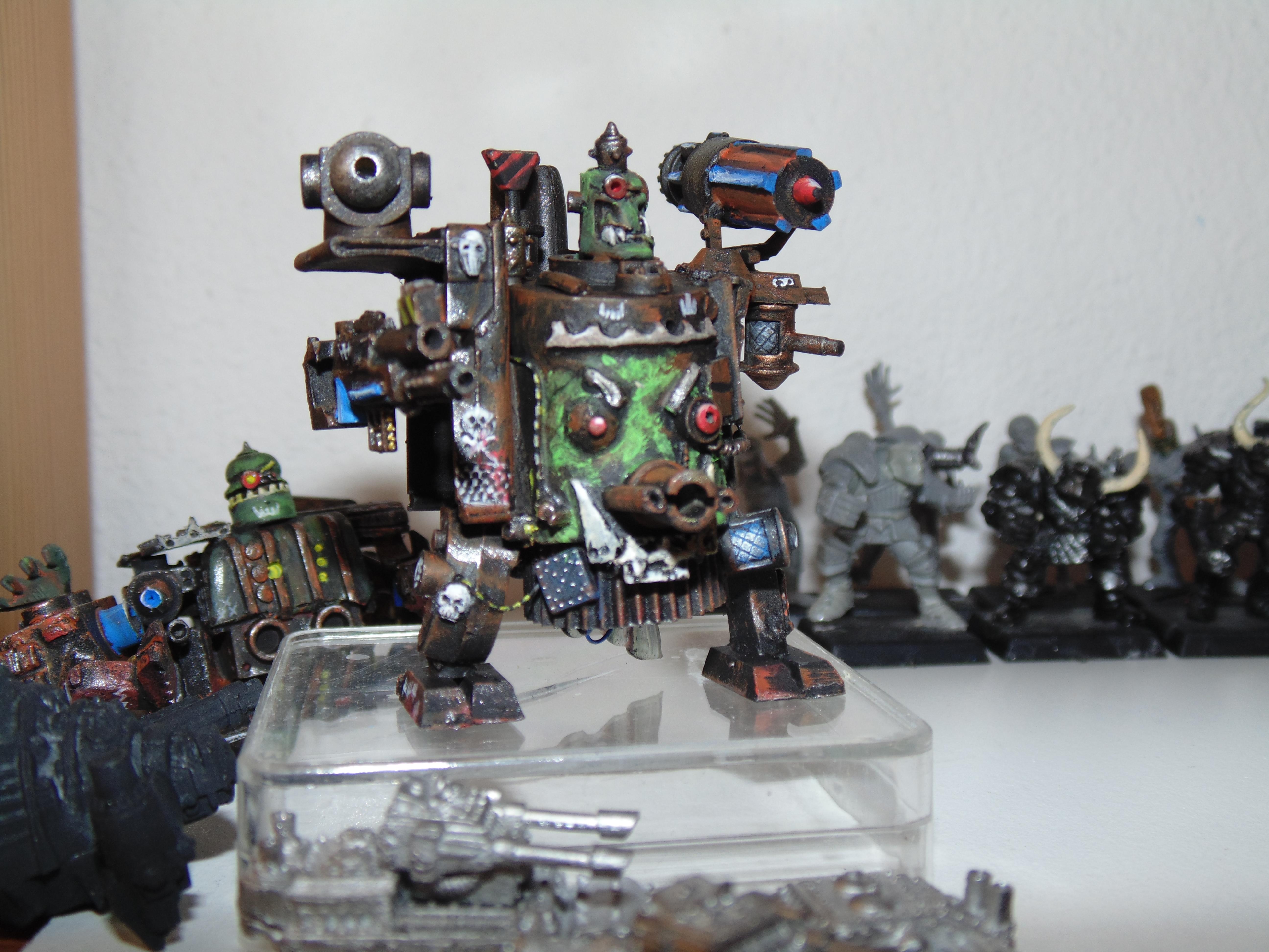 6mm, Army, Conversion, Epic, Gargant, Green, Mob, Nob, Oldhammer, Orks, Scratch, Scratch Build, Stampfa, Stompa, Superstompa, Waaagh, Warhammer 40,000
