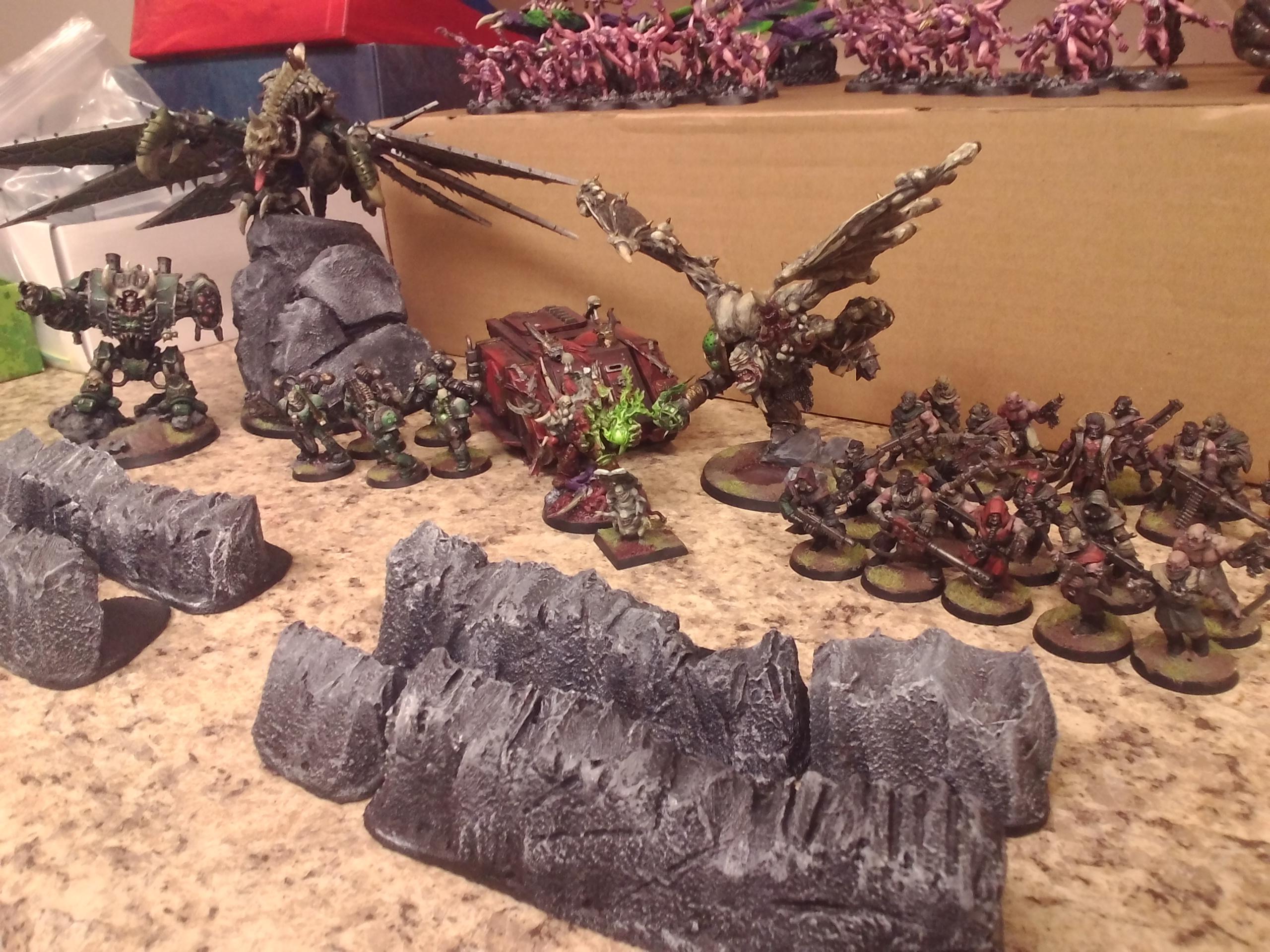 Battle, Game, 2000 pt chaos army (CSM)
