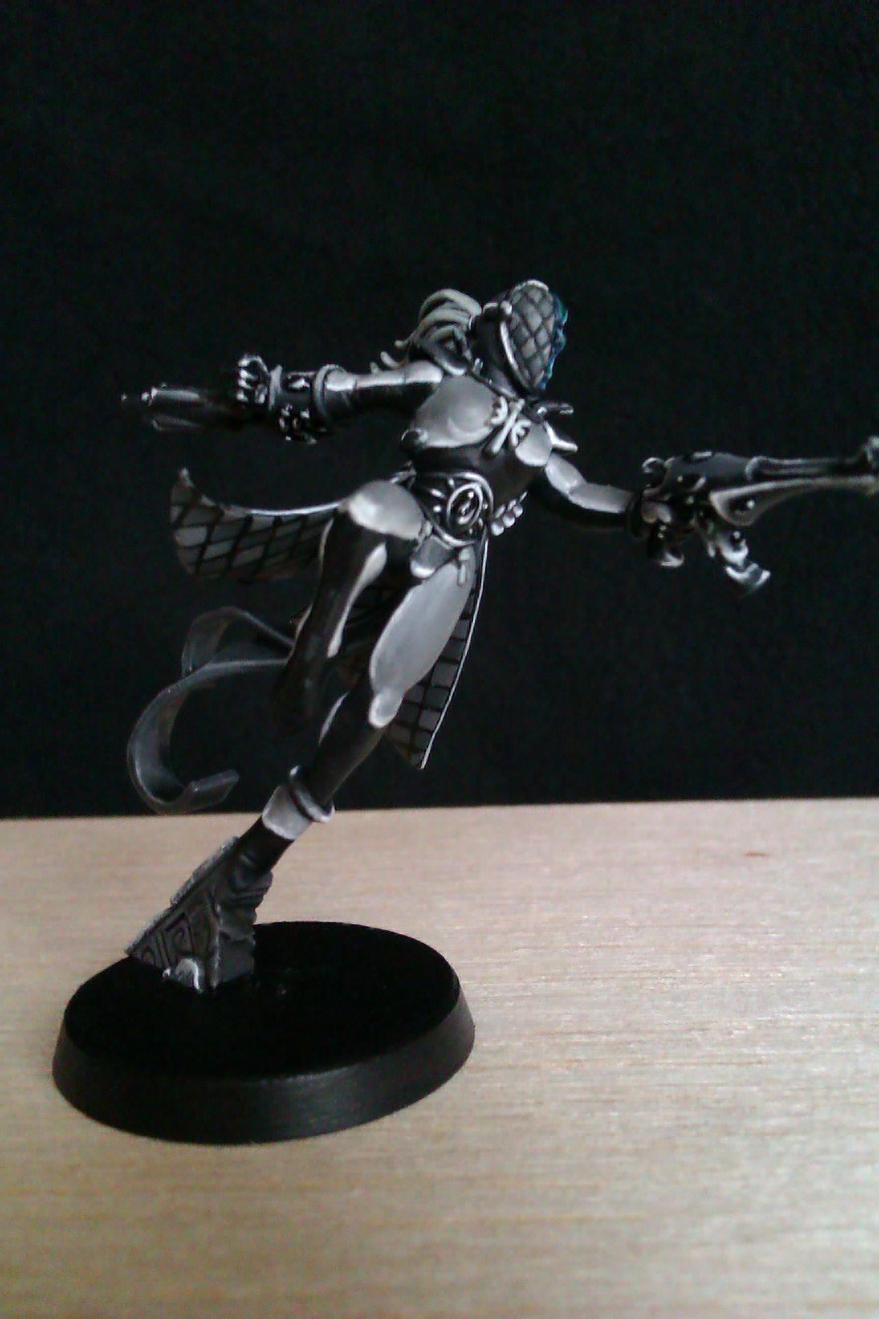 Eldar, Greyscale, Harlequins, Warhammer 40,000