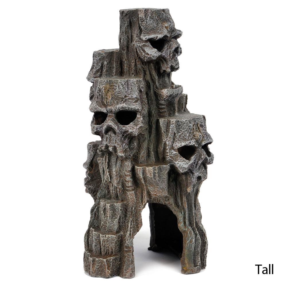 Aquarium, Fish Tank, Hills, Mountain, Skull