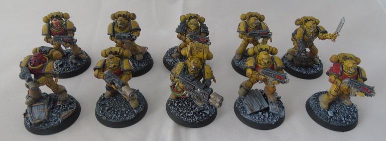Adepus Astartes, Battle Damage, City, Imperial Fists, Meltagun, Rubble, Ruins, Space Marines, Tactical Squad, Urban, Weathered, Yellow