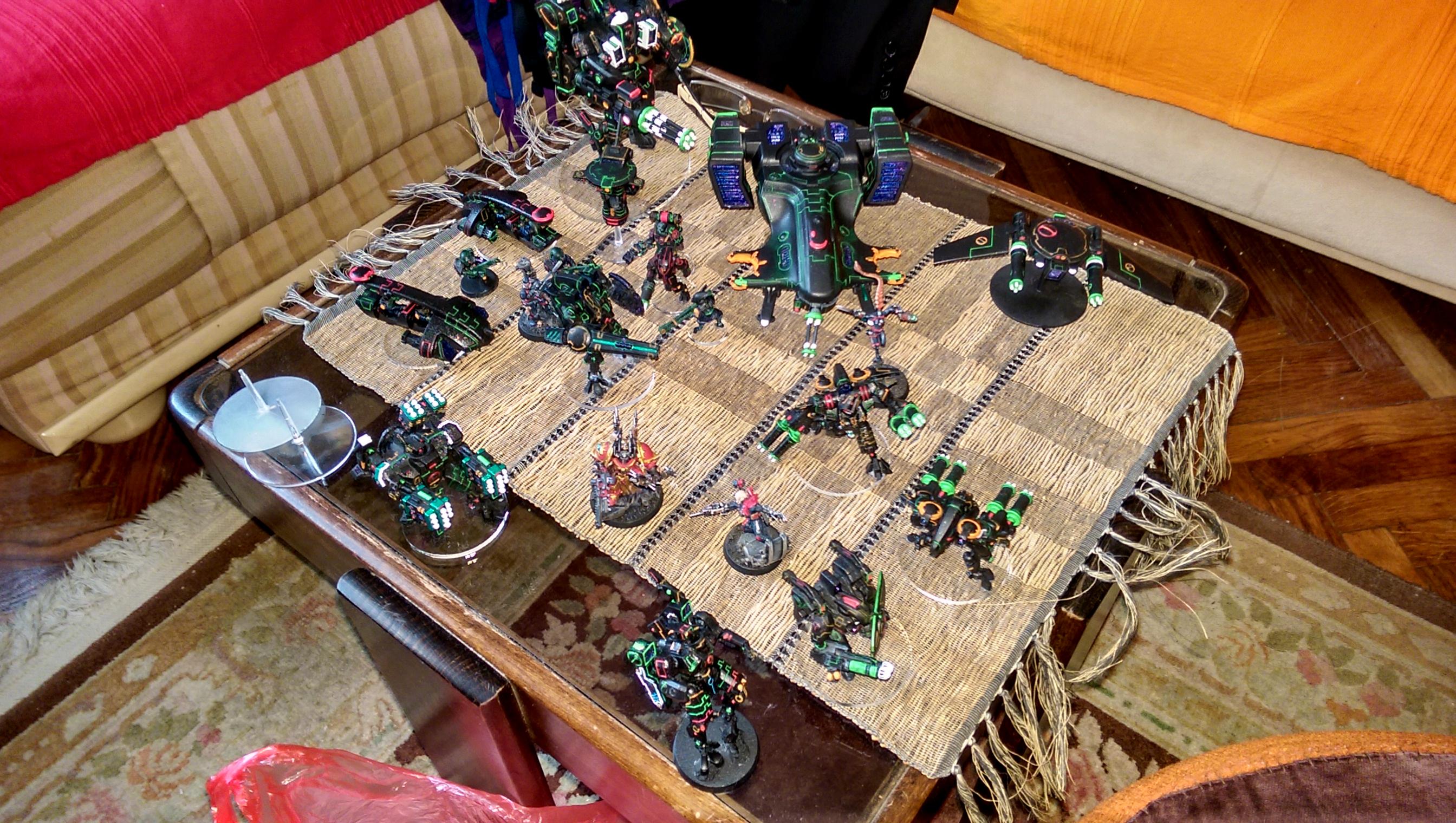 Army, Forge World, Neon, Tau, Tron
