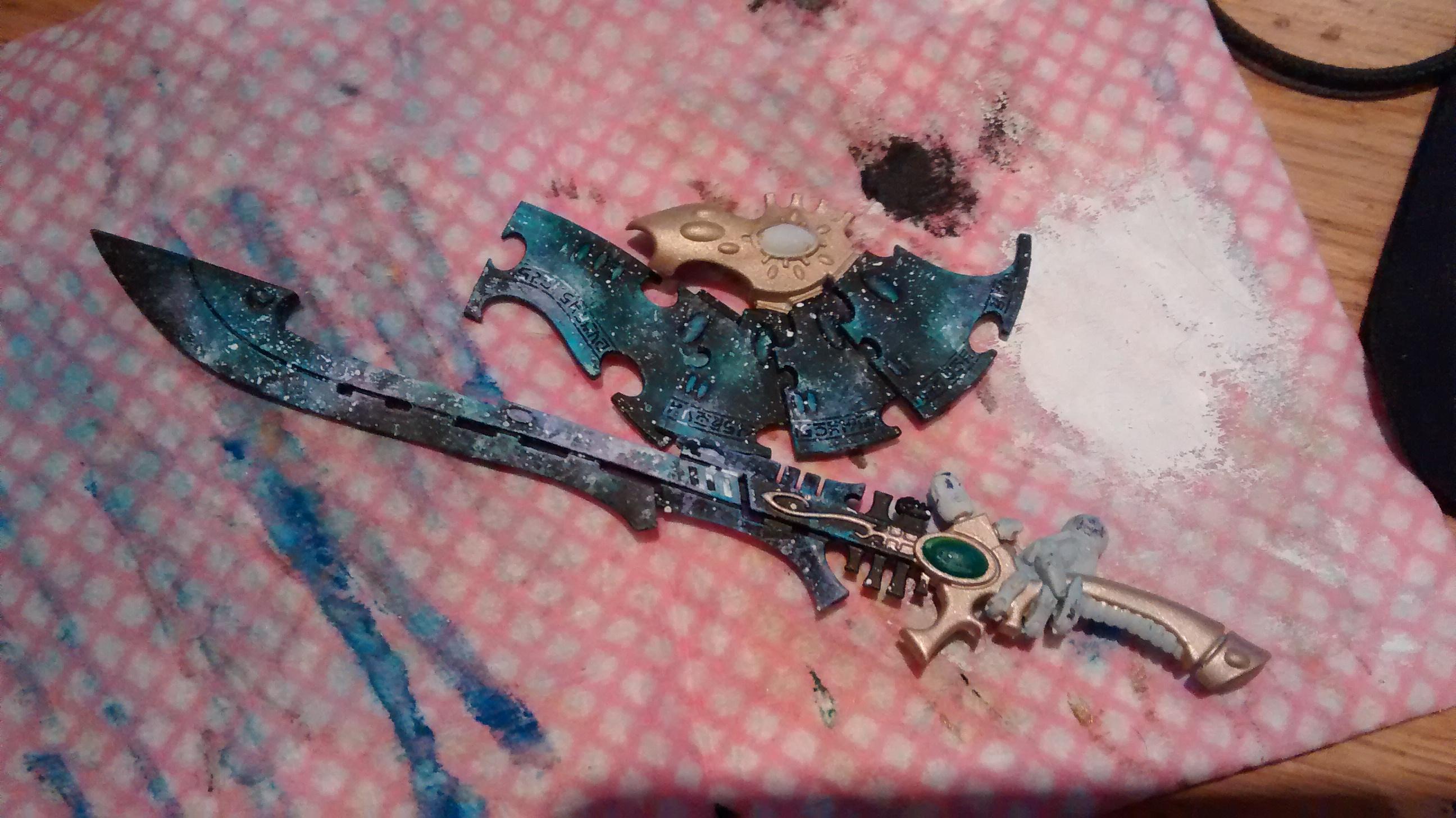 The Galaxy sword and sheild test