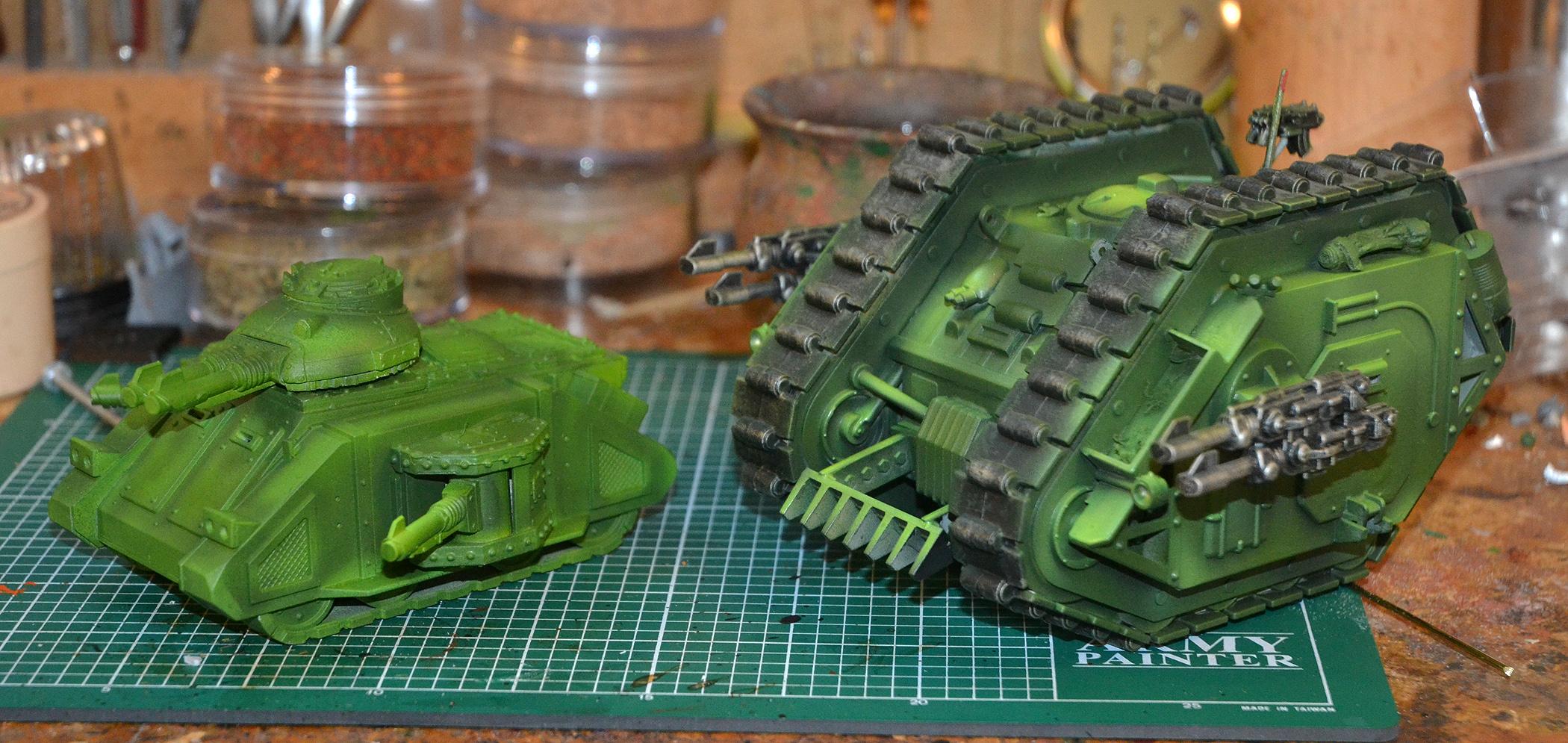 Mantis Warriors, Predator, Space Marines, Warhammer 40,000, Work In Progress