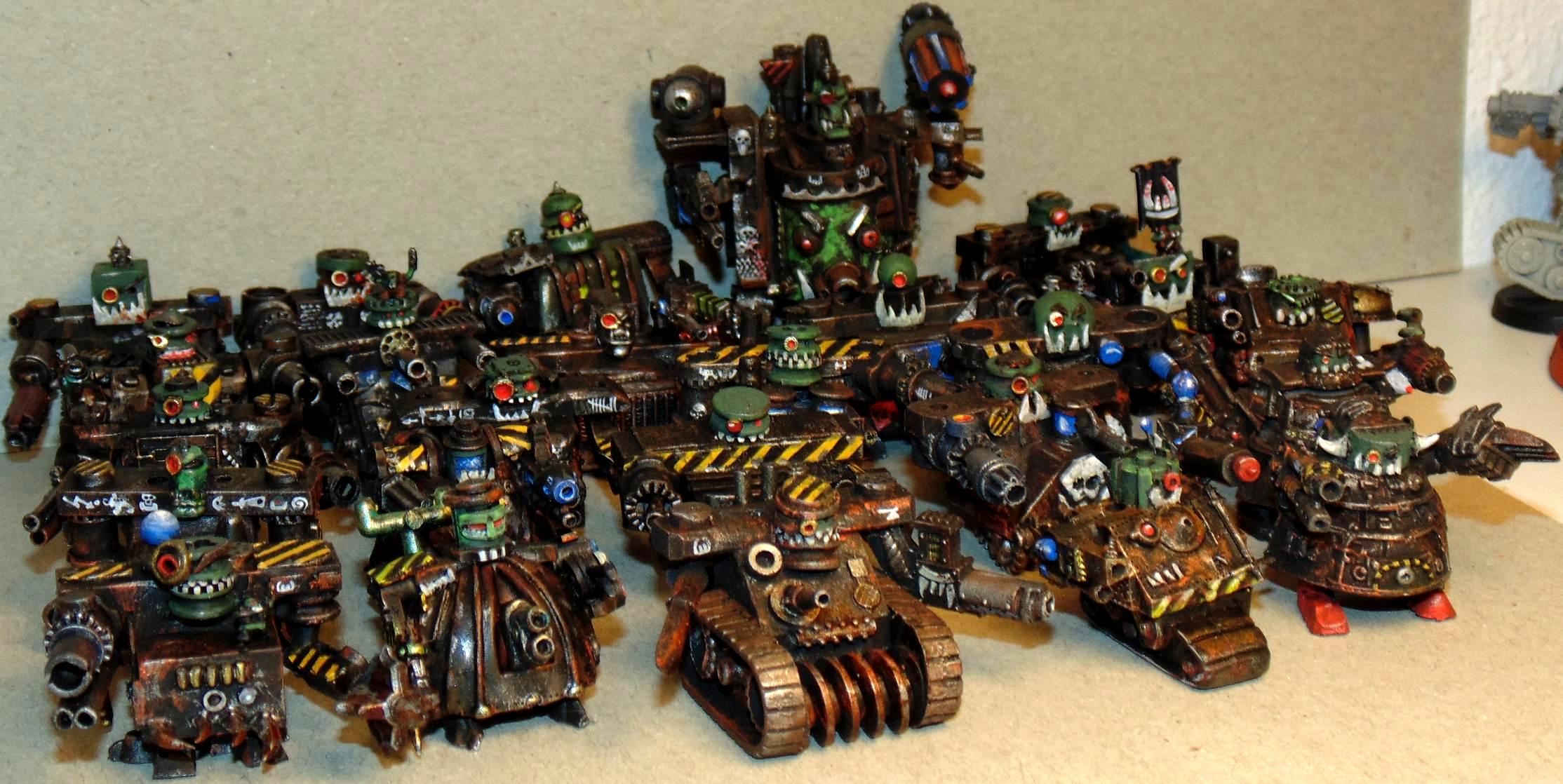 6mm, Army, Conversion, Epic, Gargant, Green, Mob, Nob, Oldhammer, Orks, Scratch, Scratch Build, Stampfa, Stompa, Superstompa, Waaagh, Warhammer 40,000