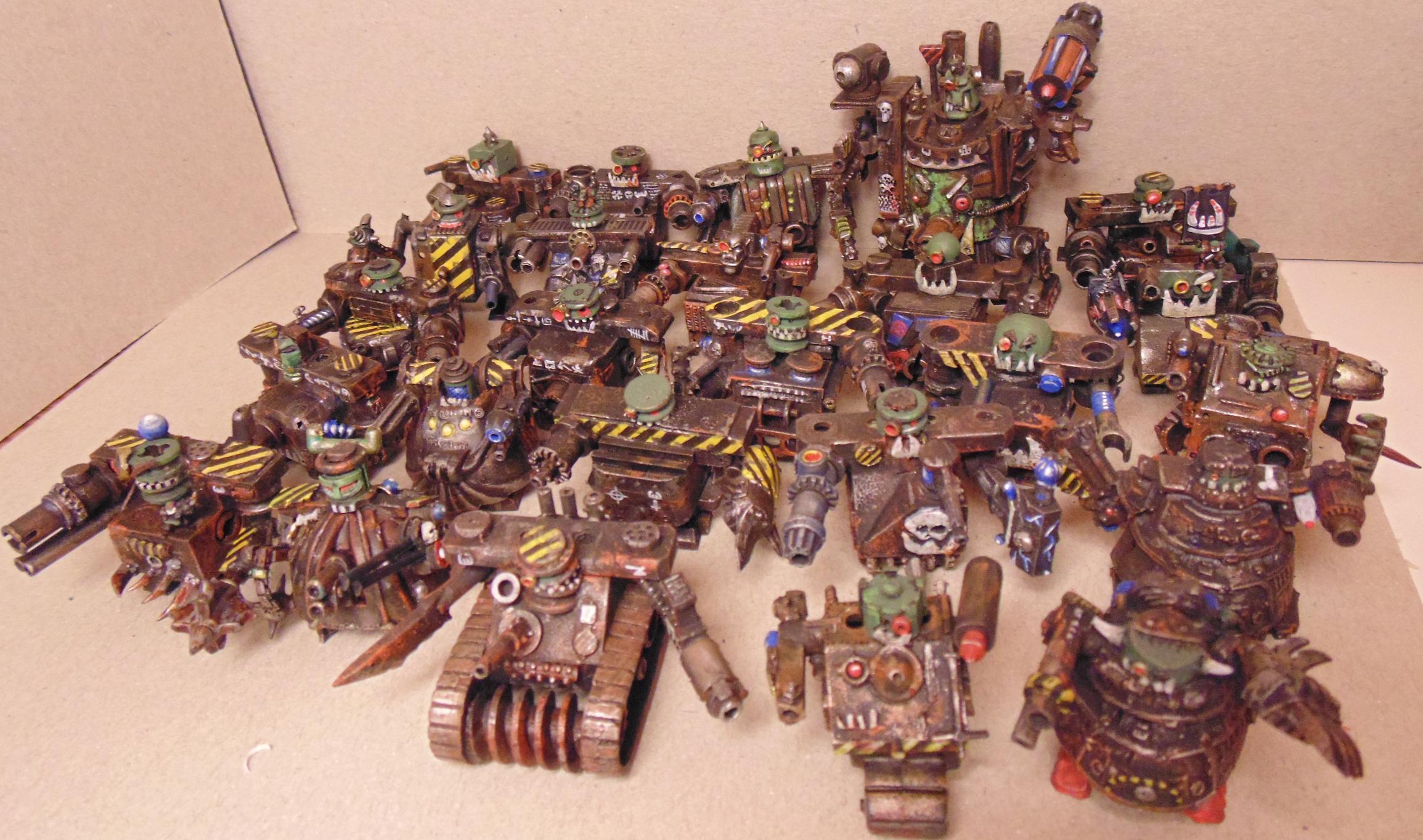 6mm, Army, Conversion, Epic, Gargant, Green, Mob, Nob, Oldhammer, Orks, Scratch, Scratch Build, Stampfa, Stompa, Superstompa, Waaagh, Warhammer 40,000