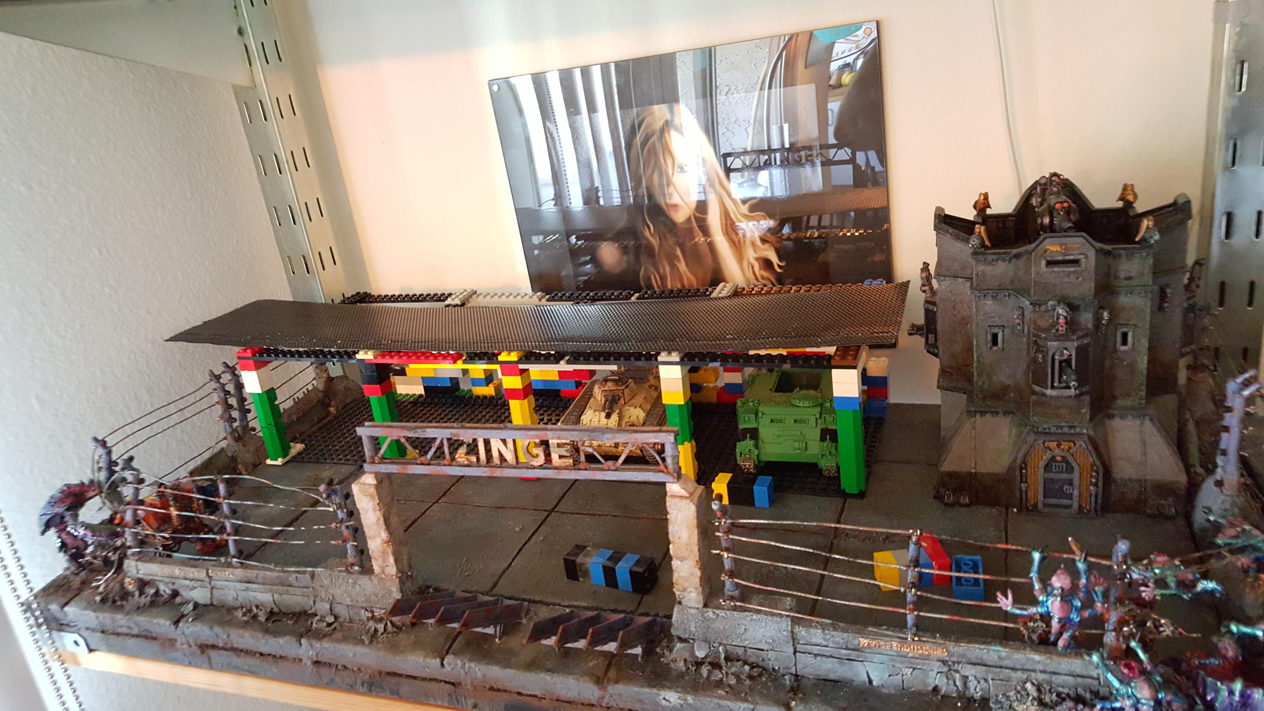 Garage, Lego, Motorpool, Tank Shed, Terrain