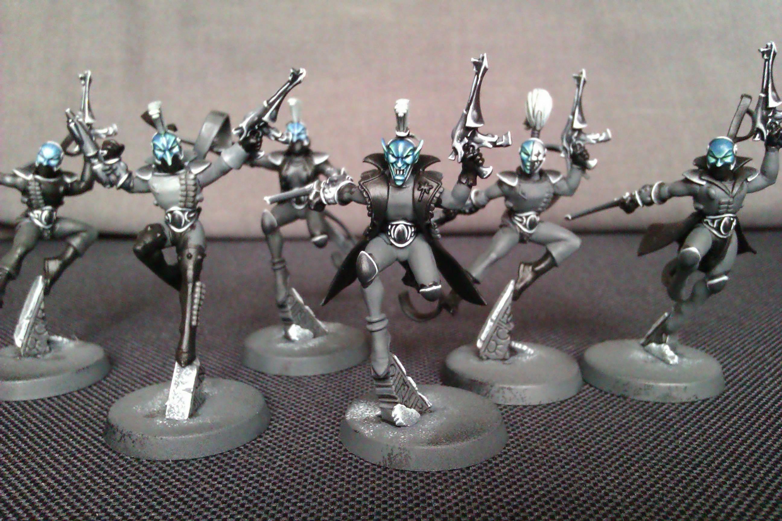 Eldar, Greyscale, Harlequins, Warhammer 40,000