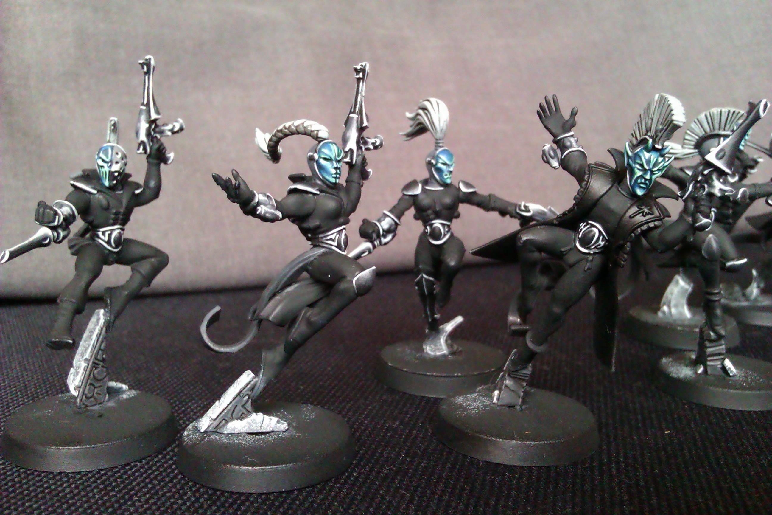 Eldar, Greyscale, Harlequins, Warhammer 40,000