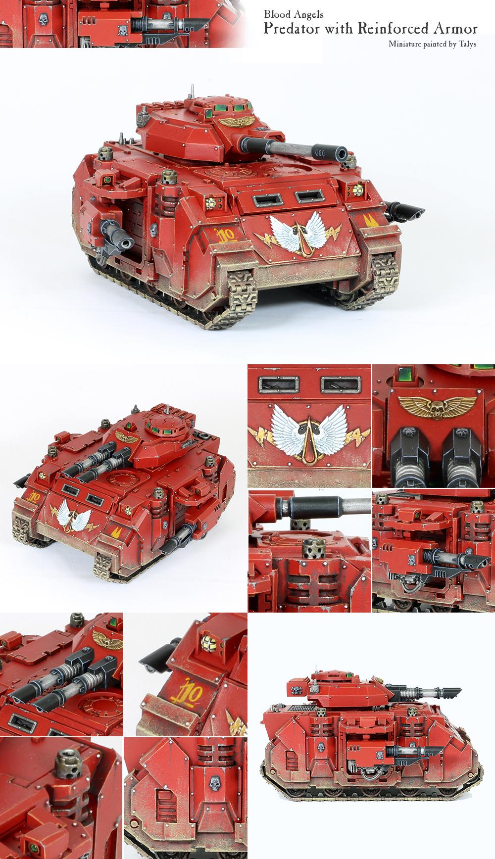 Blood Angels Predator, Reinforced Armor