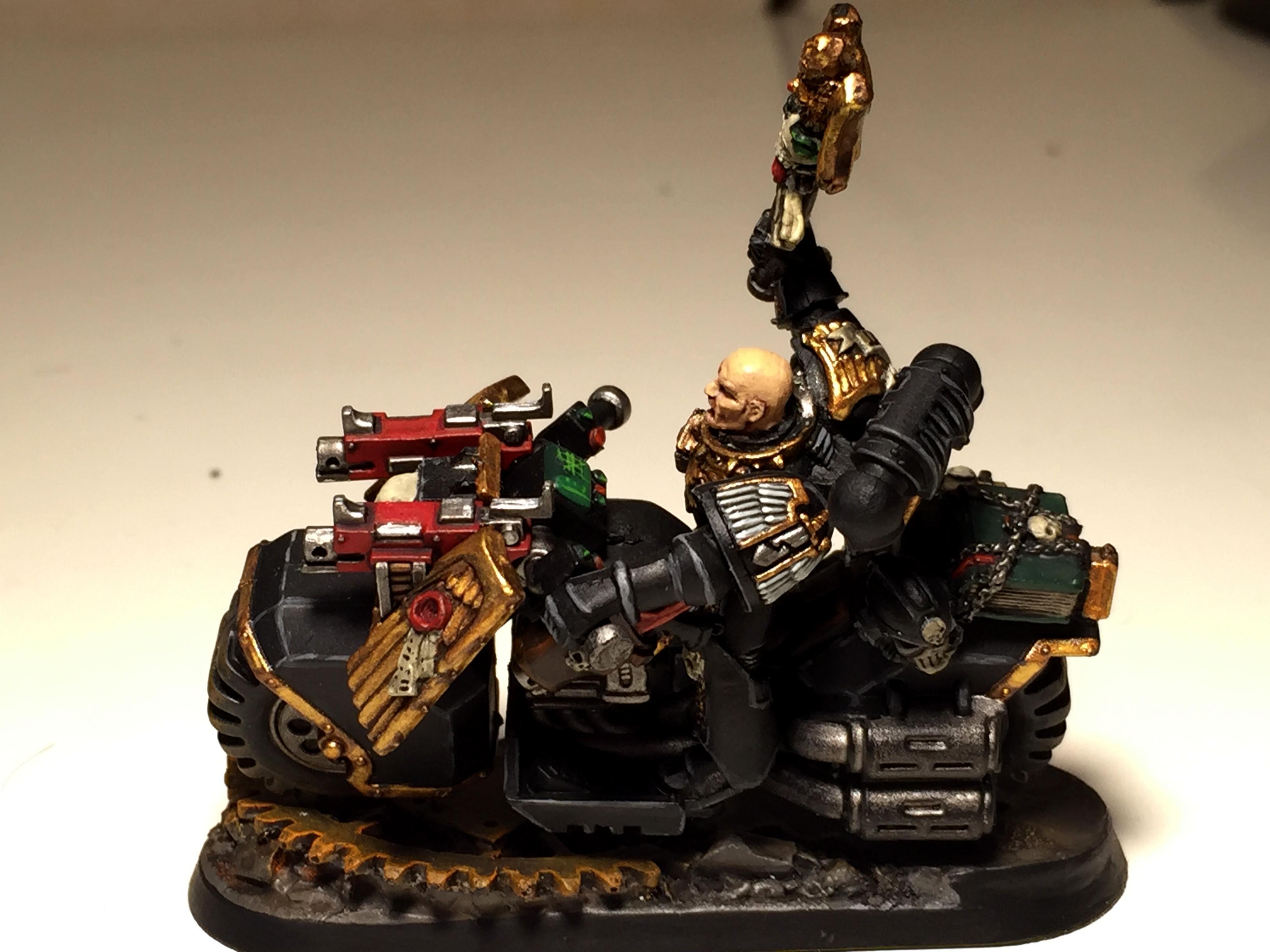 Dark Angel chaplain on bike