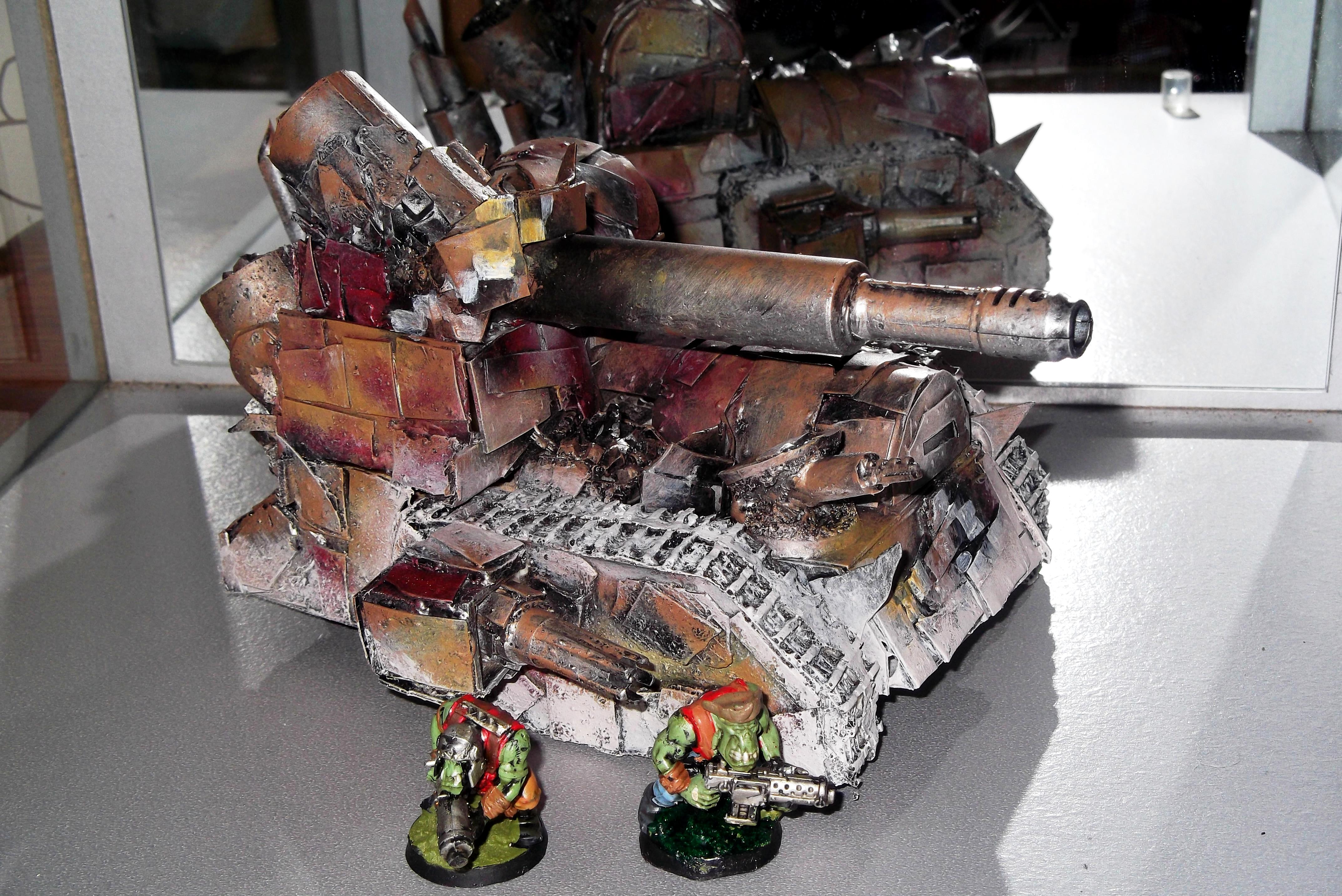 Battlewagon, Conversion, Orks, Orky, Painted, Sci Fi, Scratch Build, Super-heavy, Warhammer 40,000