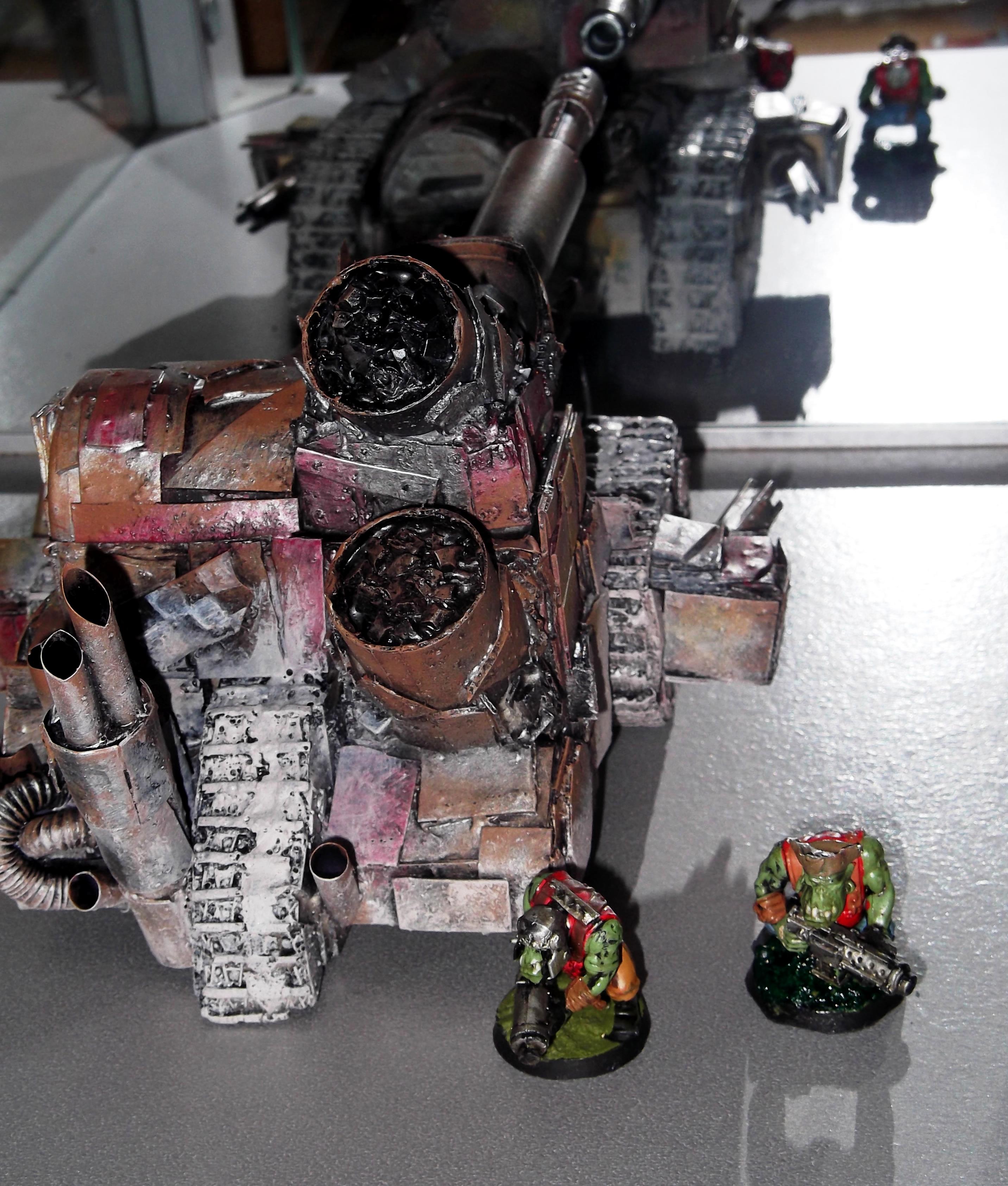 Battlewagon, Conversion, Orks, Orky, Painted, Sci Fi, Scratch Build, Super-heavy, Warhammer 40,000