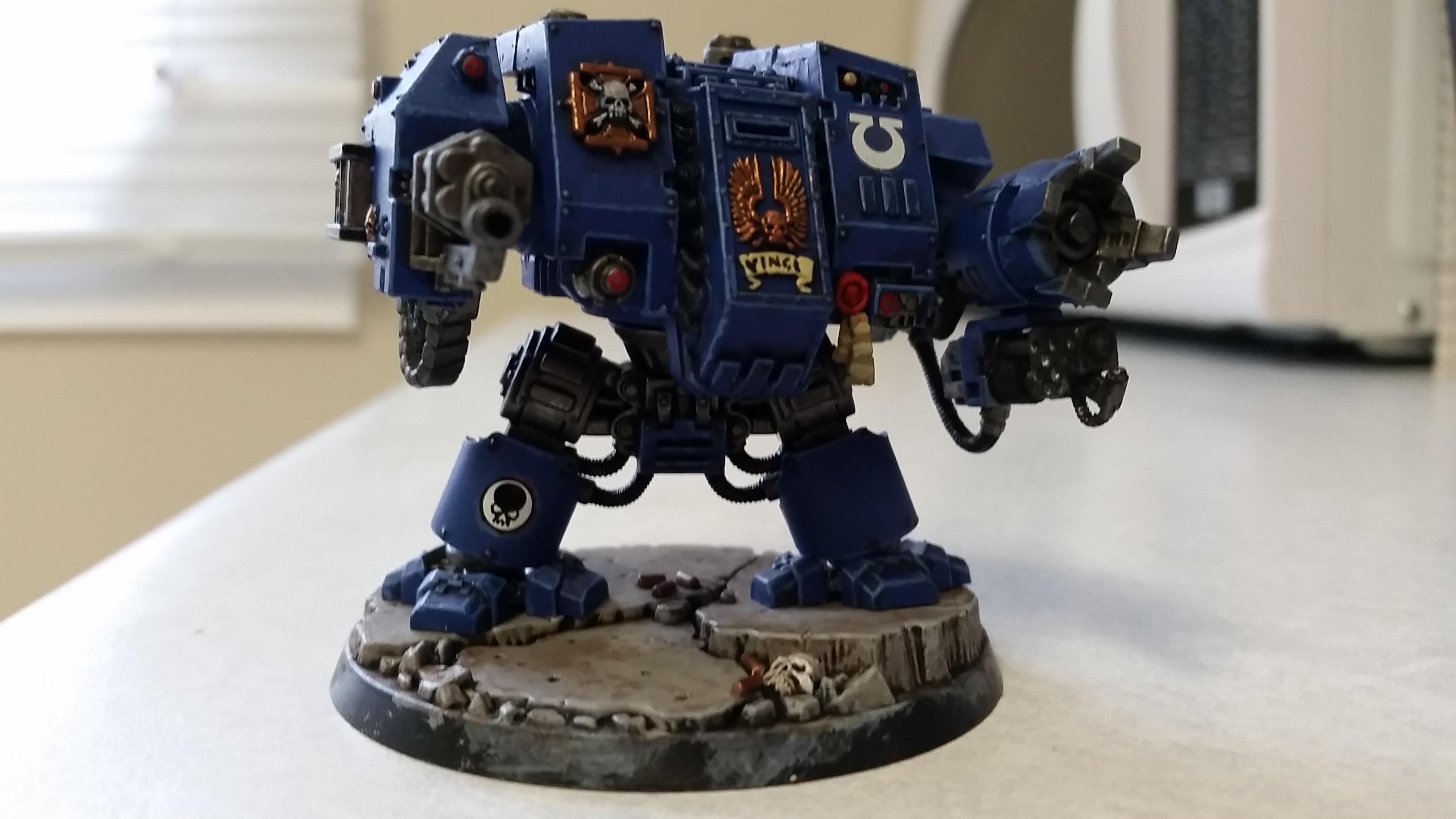 Dreadnought, Power Fist, Space Marines, Ultramarines, Warhammer 40,000
