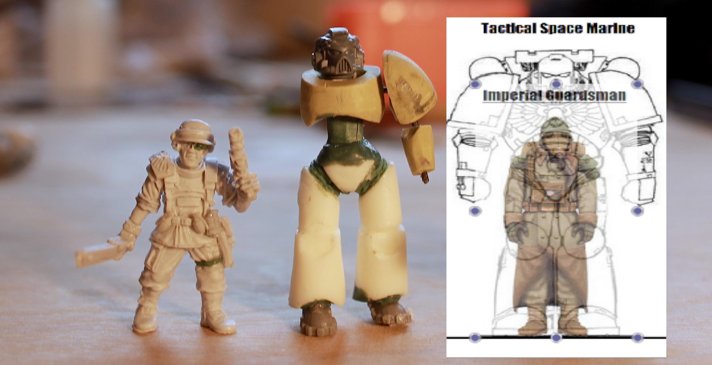 Imperial Guard, Scale, Space Marines, True Scale, True-scale