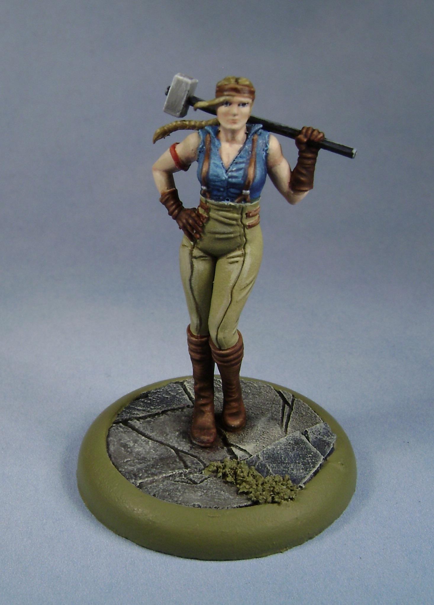 Johana, M&amp;su, Malifaux, Miniatures, Models, Non-Metallic Metal, Outcasts, Painted