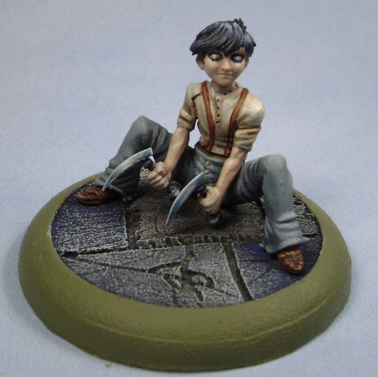 Malifaux, Malifaux Child, Miniatures, Models, Non-Metallic Metal, Outcasts, Painted, Totem