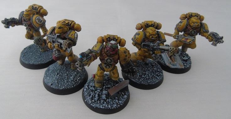 Adepus Astartes, Assault Marines, Battle Damage, City, Imperial Fists, Rubble, Ruins, Space Marines, Urban, Weathered, Yellow