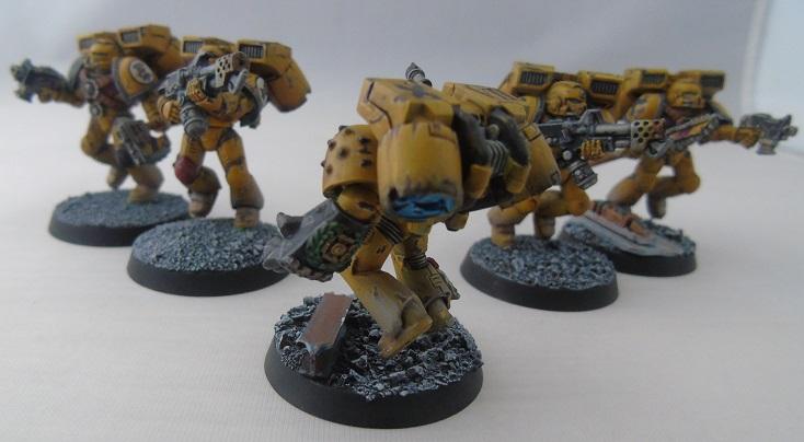 Adepus Astartes, Assault Marines, Battle Damage, City, Imperial Fists, Rubble, Ruins, Space Marines, Urban, Weathered, Yellow