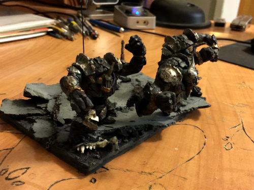 Abyssal Dwarf, Kings Of War, Kow, Lesser Obsidian Golem